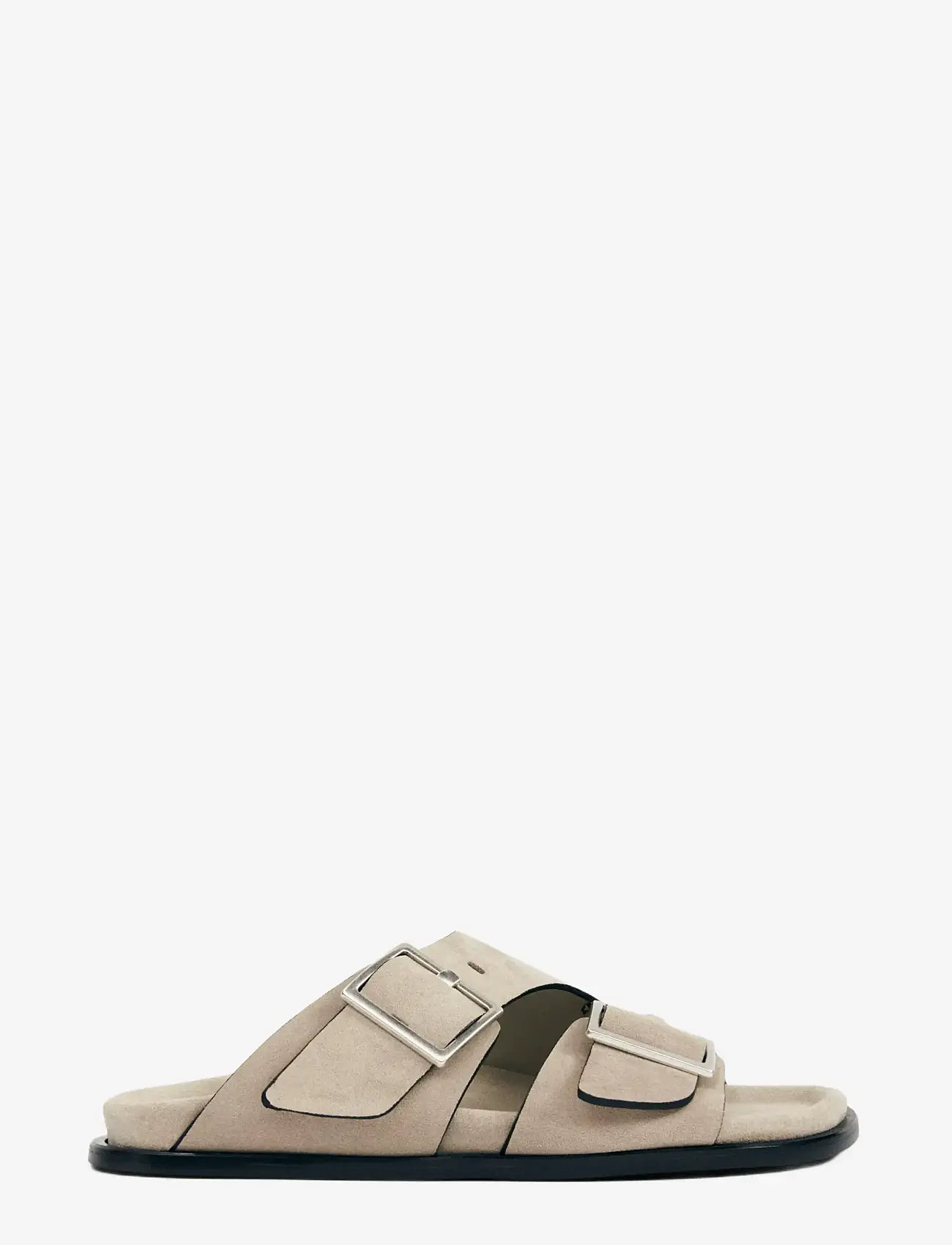 ALOHAS - Alba Suede Leather Sandals - platta sandaler - beige - 2