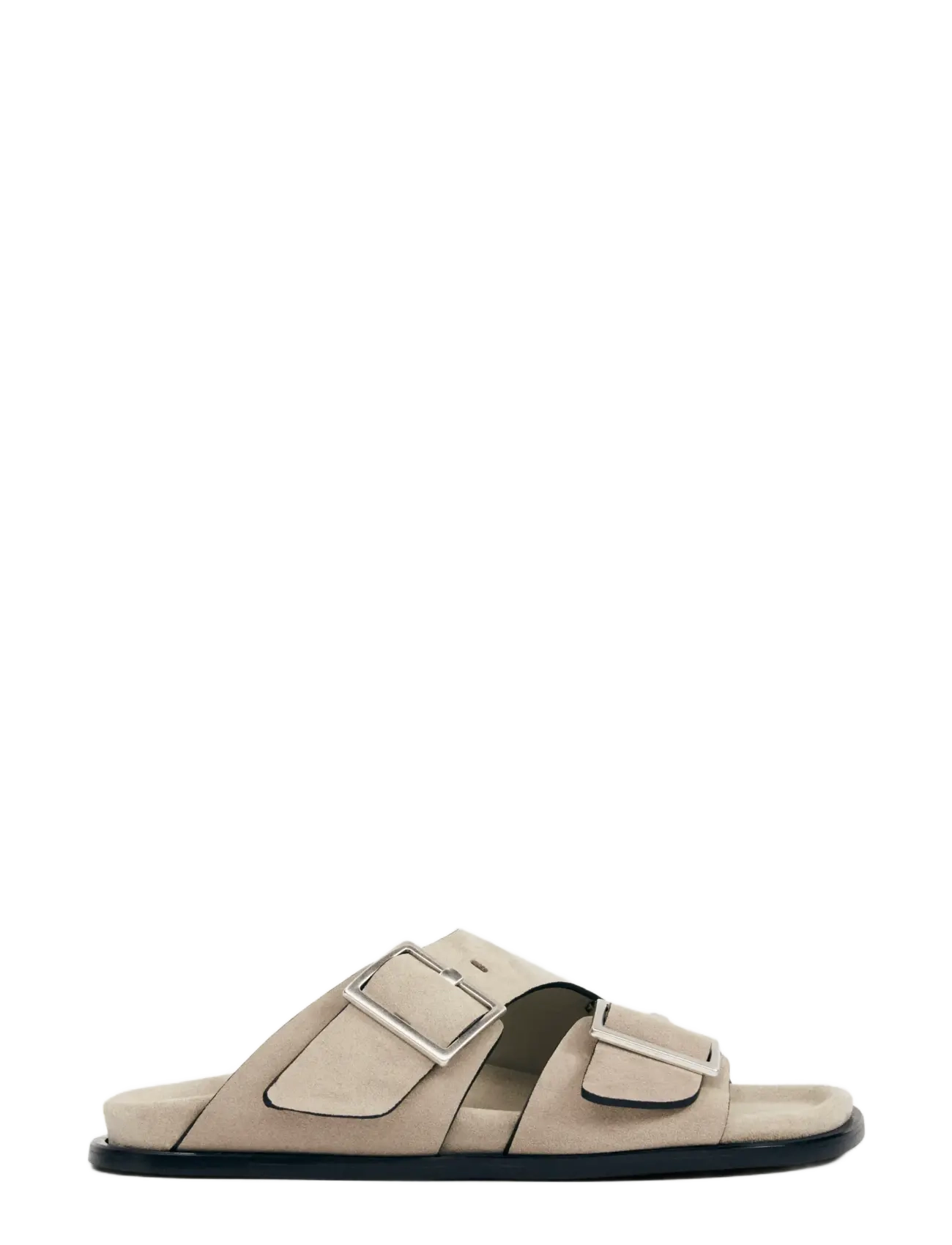 ALOHAS - Alba Suede Leather Sandals - platta sandaler - beige - 2