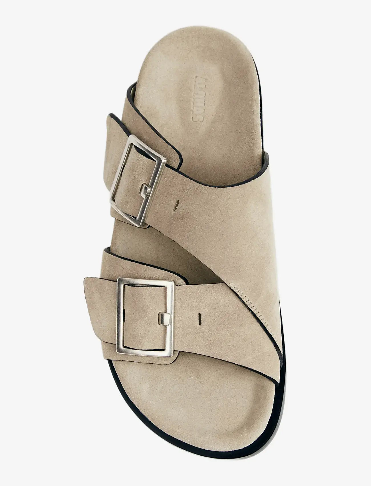 ALOHAS - Alba Suede Leather Sandals - platta sandaler - beige - 3