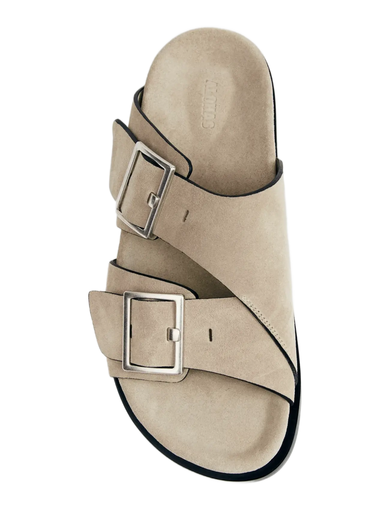 ALOHAS - Alba Suede Leather Sandals - platta sandaler - beige - 3