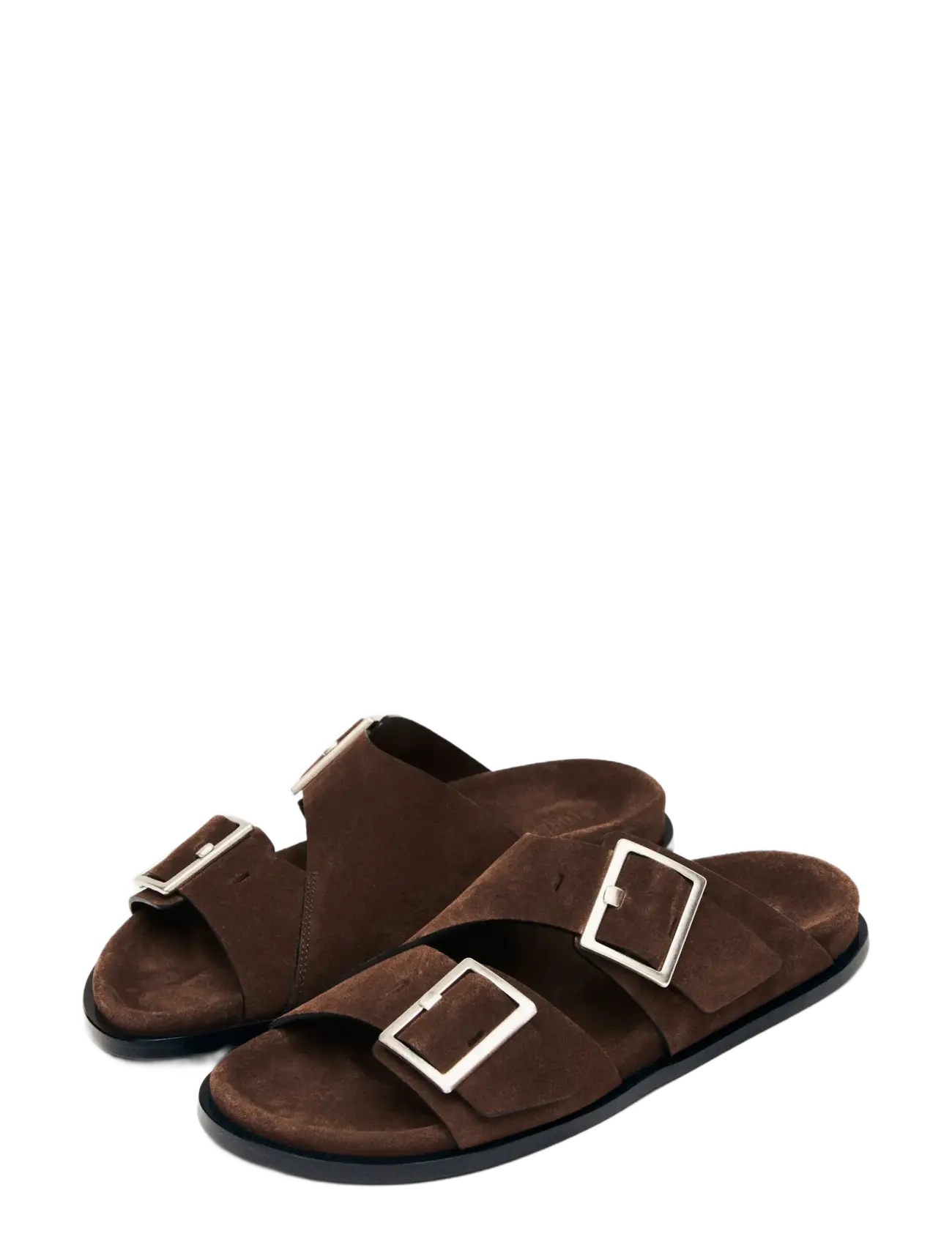 ALOHAS Alba Suede Leather Sandals - Sandaalid - COFFEE BROWN / brown