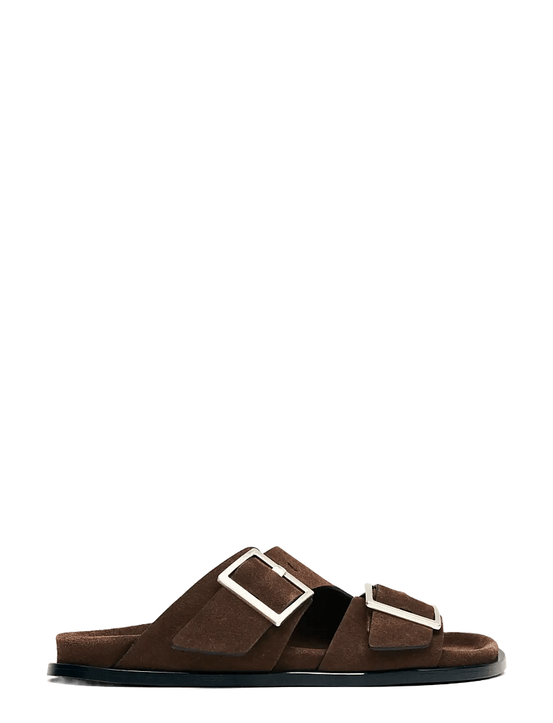 ALOHAS - Alba Suede Leather Sandals - flade sandaler - coffee brown - 2