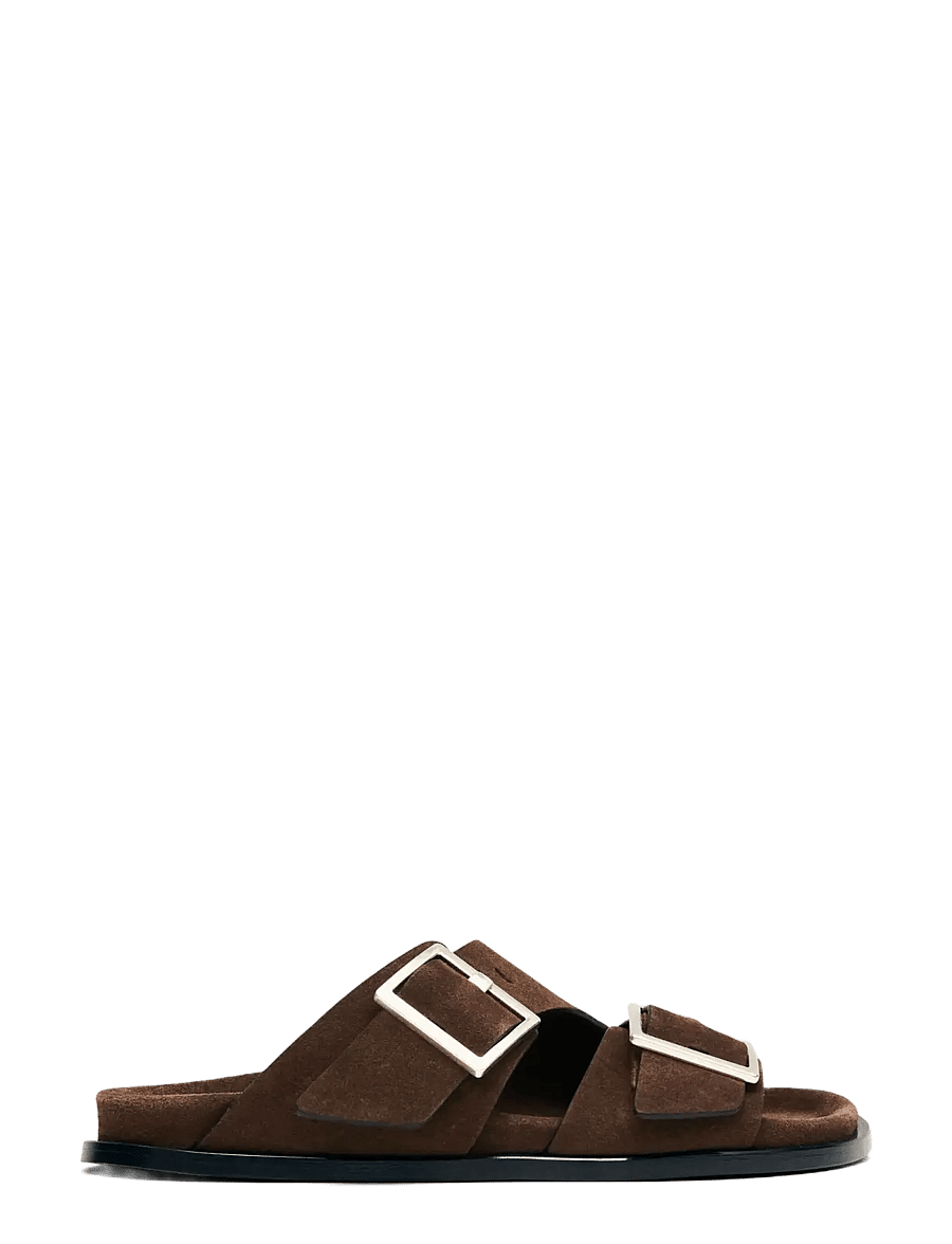 ALOHAS - Alba Suede Leather Sandals - flache sandalen - coffee brown - 2