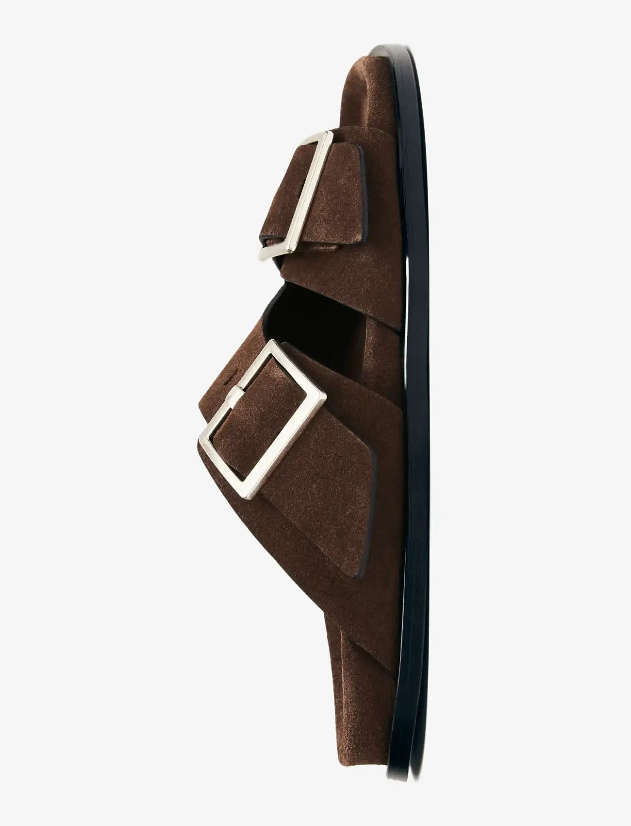 ALOHAS - Alba Suede Leather Sandals - flade sandaler - coffee brown - 4