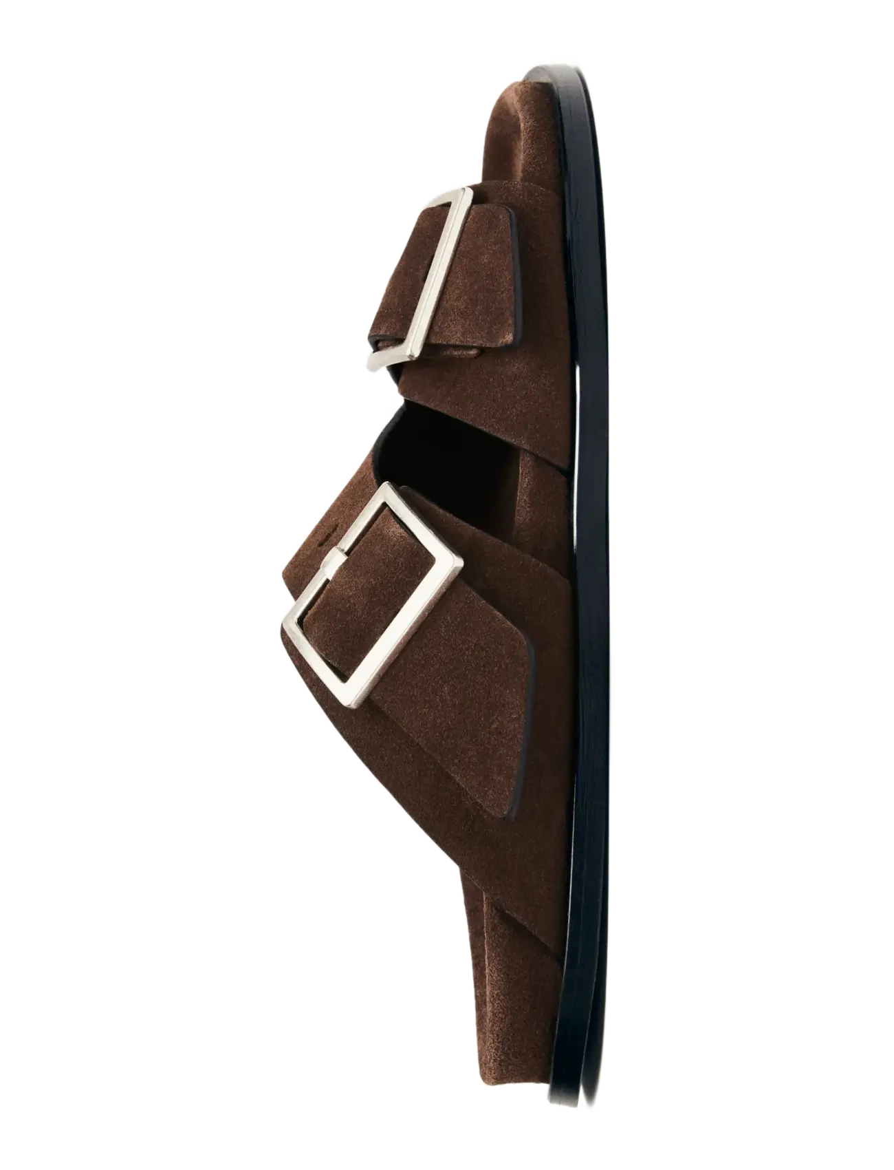 ALOHAS - Alba Suede Leather Sandals - flat sandals - coffee brown - 4