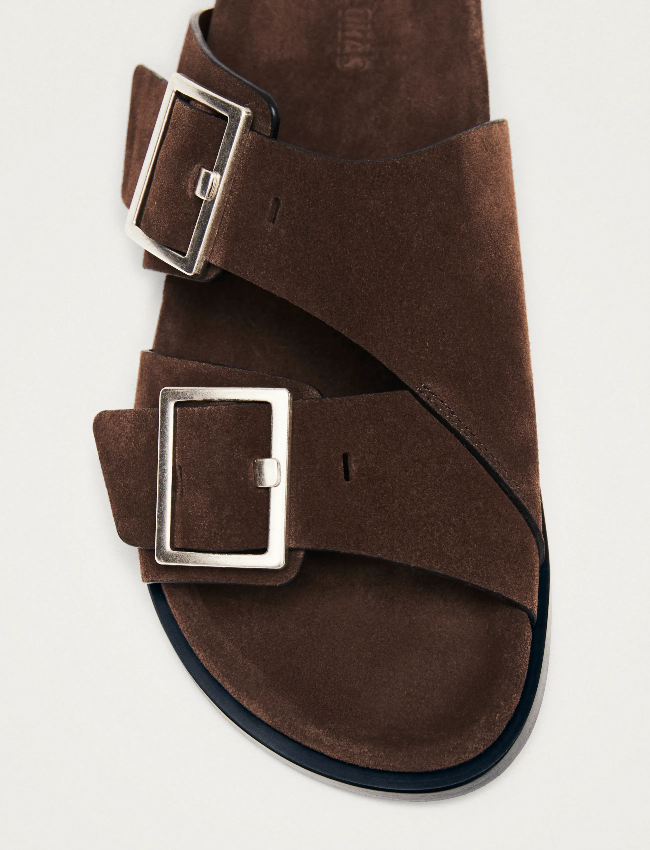 ALOHAS - Alba Suede Leather Sandals - flat sandals - coffee brown - 5