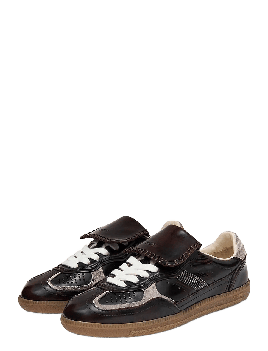 ALOHAS - Tb.490 Club Brushed Leather Sneakers - lave sneakers - chocolate truffle - 1