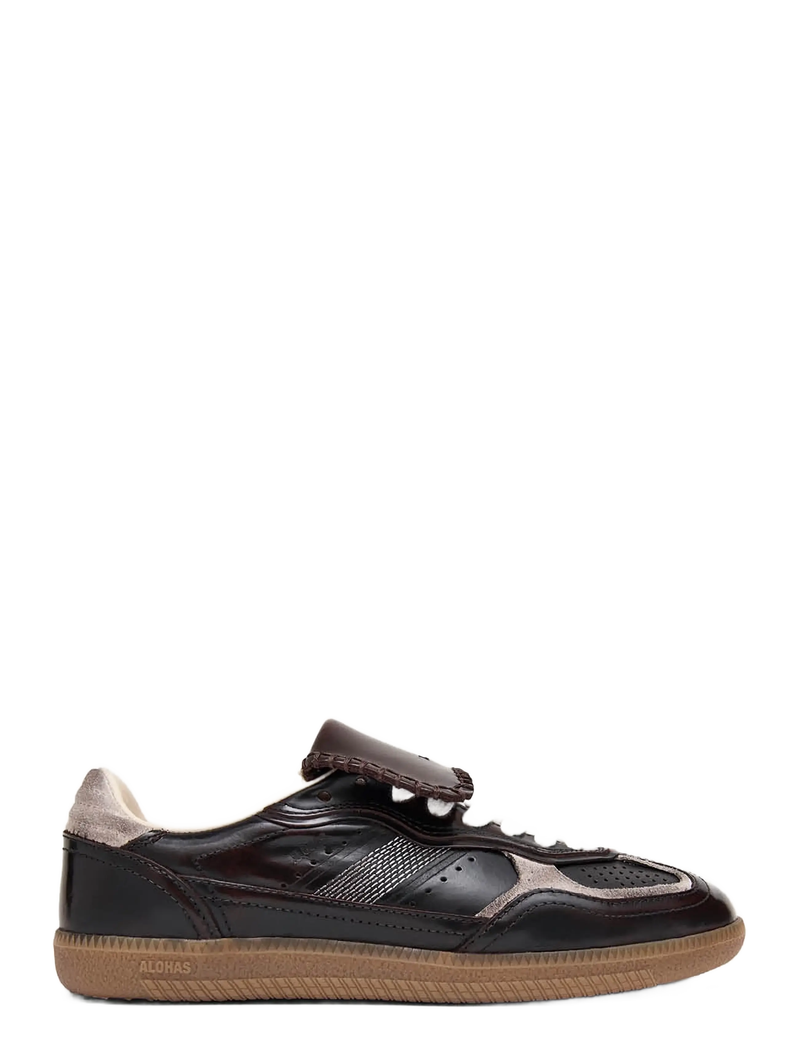 ALOHAS - Tb.490 Club Brushed Leather Sneakers - lave sneakers - chocolate truffle - 2