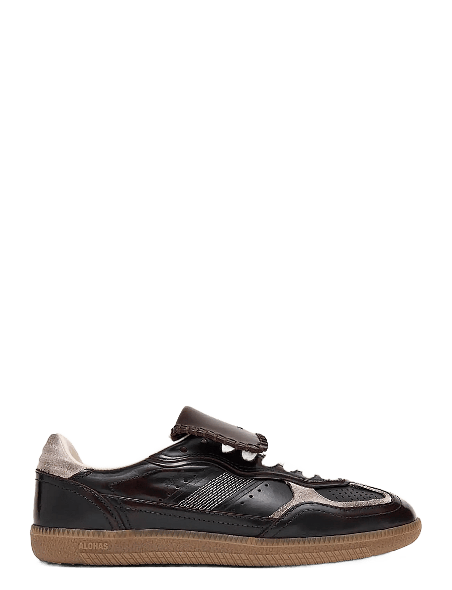 ALOHAS - Tb.490 Club Brushed Leather Sneakers - lave sneakers - chocolate truffle - 2