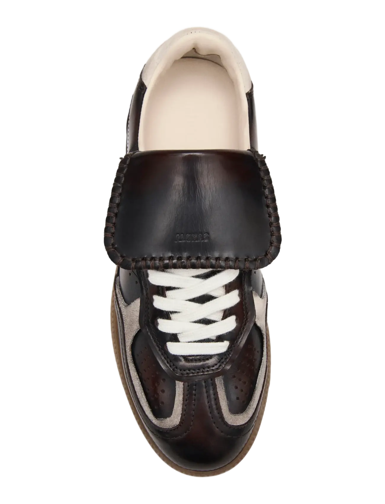 ALOHAS - Tb.490 Club Brushed Leather Sneakers - lave sneakers - chocolate truffle - 3
