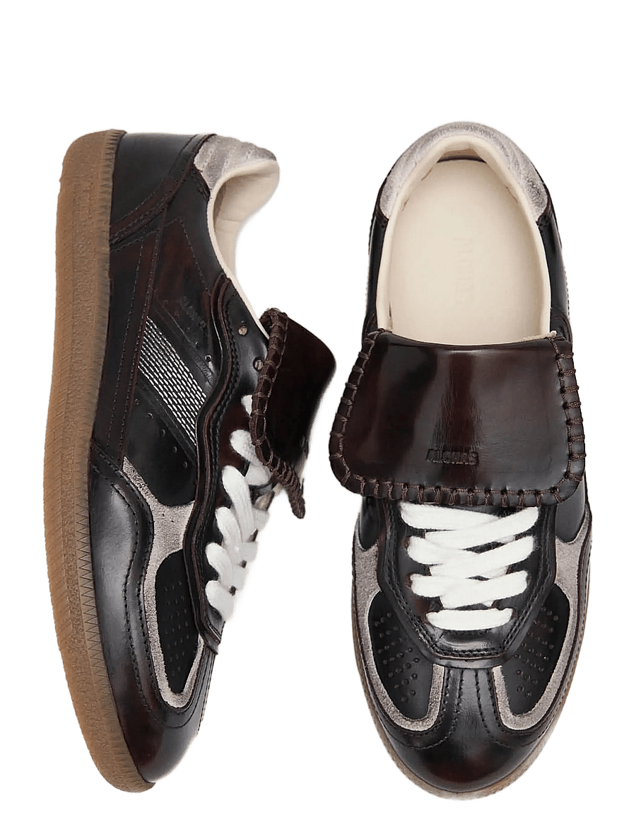 ALOHAS - Tb.490 Club Brushed Leather Sneakers - lave sneakers - chocolate truffle - 5