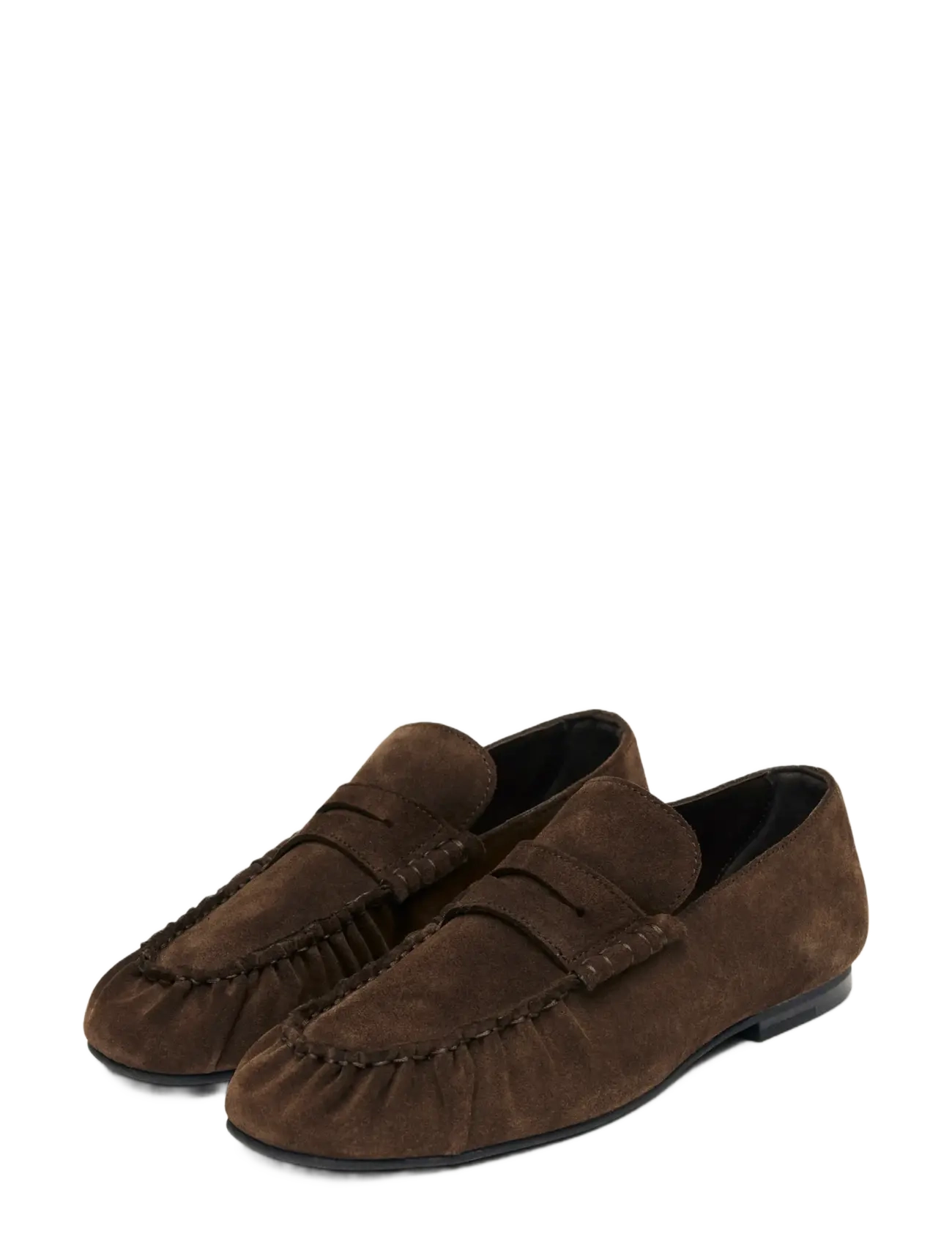 ALOHAS Aven Suede Brown Leather Loafers - Jalanõud - CHOCOLATE BROWN / brown