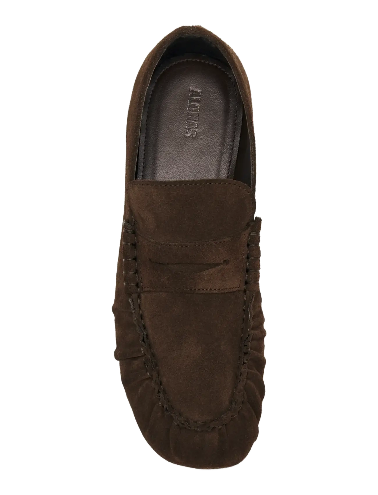 ALOHAS - Aven Suede Brown Leather Loafers - chocolate brown - 3