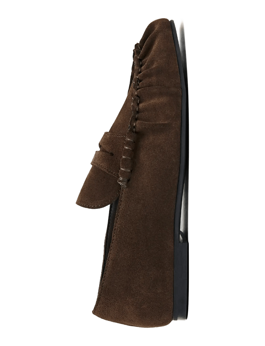 ALOHAS - Aven Suede Brown Leather Loafers - fashion trends - chocolate brown - 4