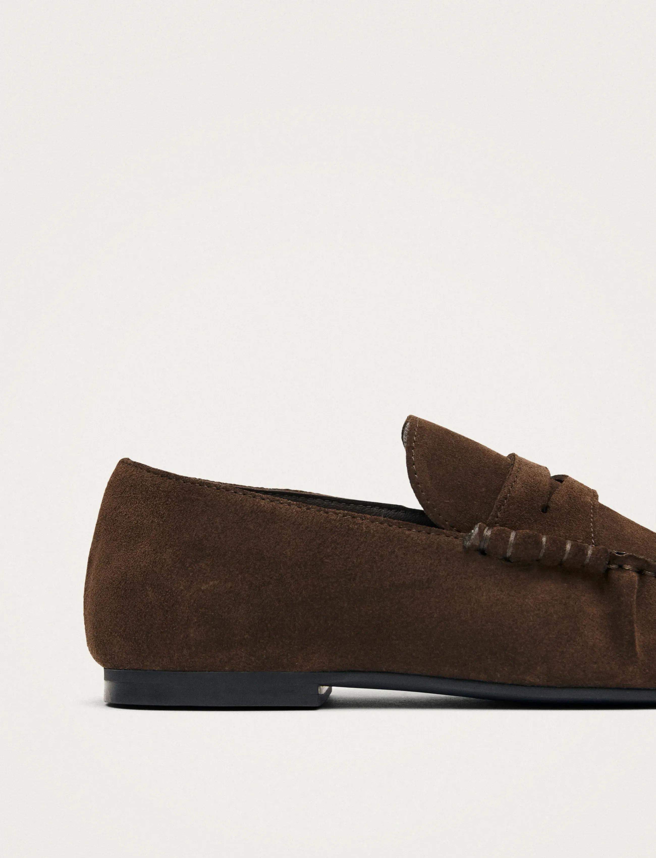 ALOHAS - Aven Suede Brown Leather Loafers - fashion trends - chocolate brown - 5
