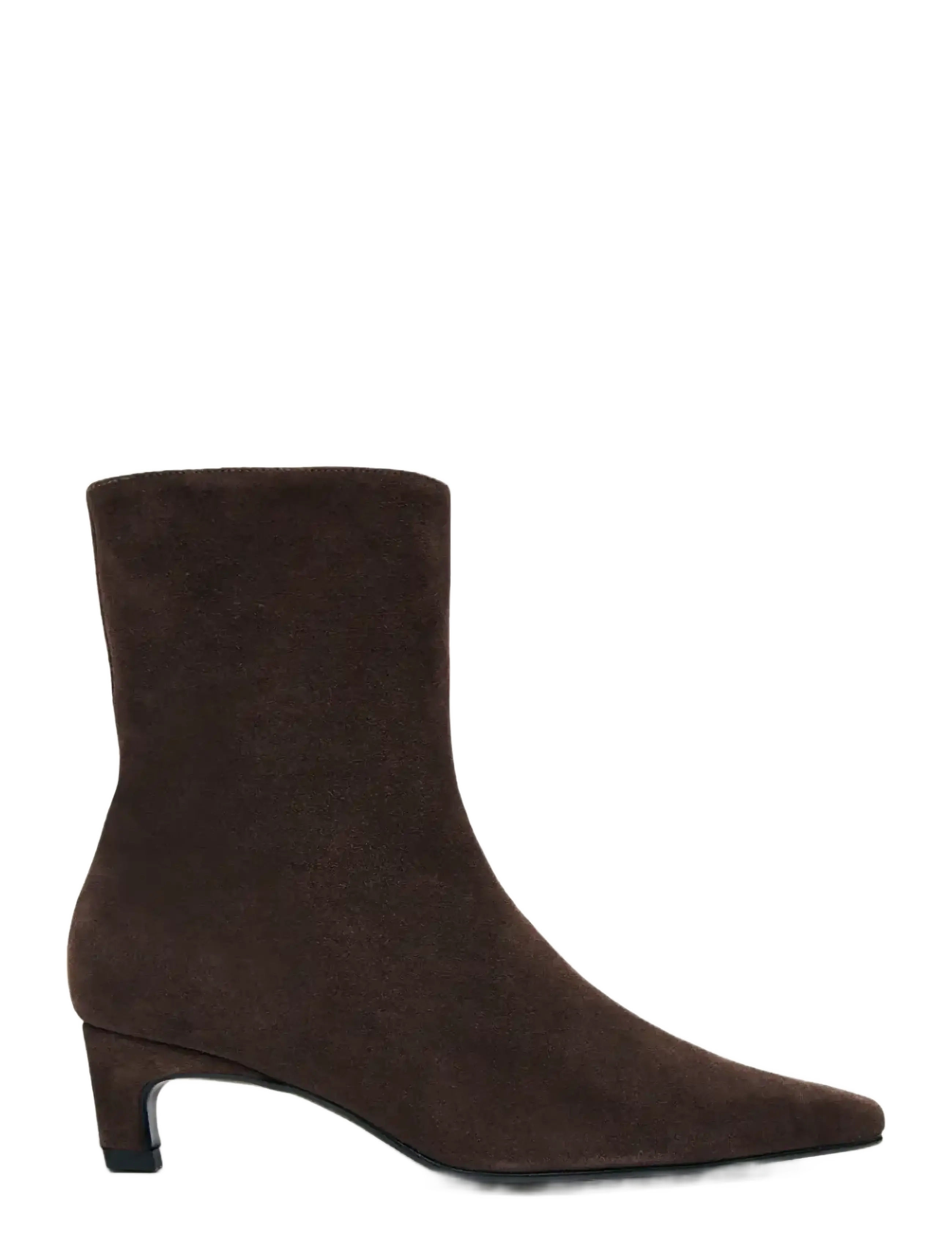 ALOHAS Ambar Suede Brown Leather Ankle Boots - Stövletter - BROWN / brown