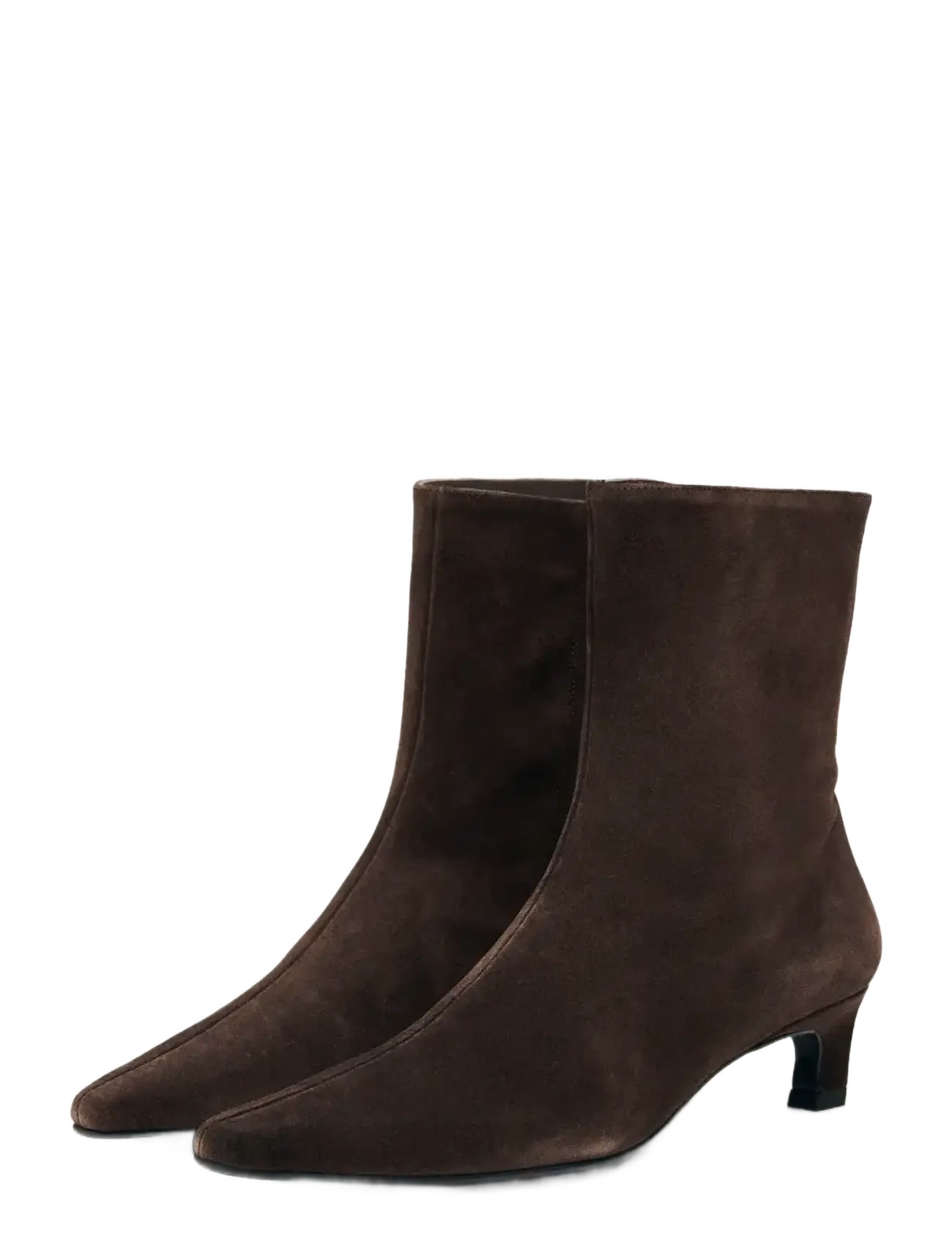 ALOHAS - Ambar Suede Brown Leather Ankle Boots - støvletter - brown - 2
