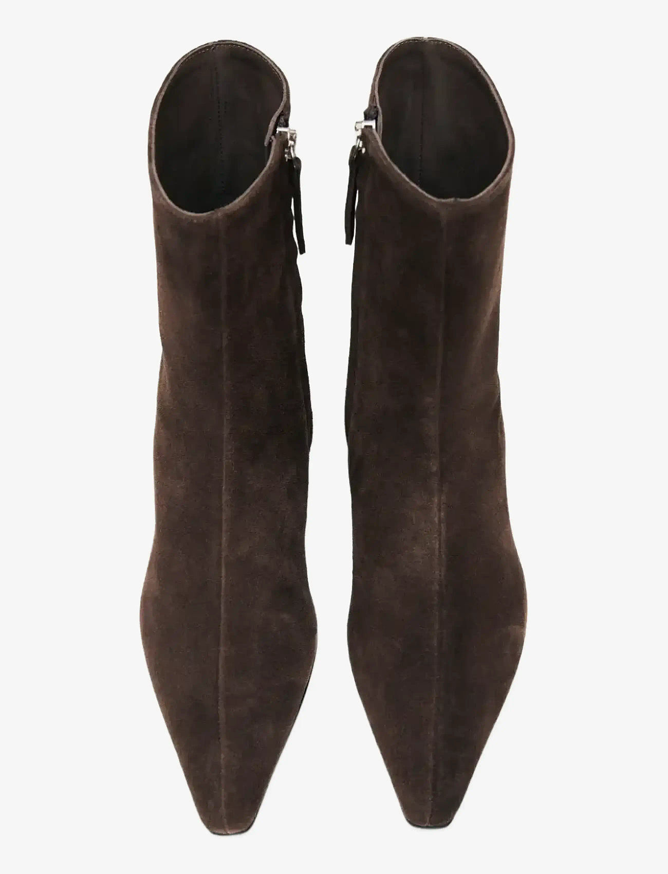 ALOHAS - Ambar Suede Brown Leather Ankle Boots - stövletter - brown - 2