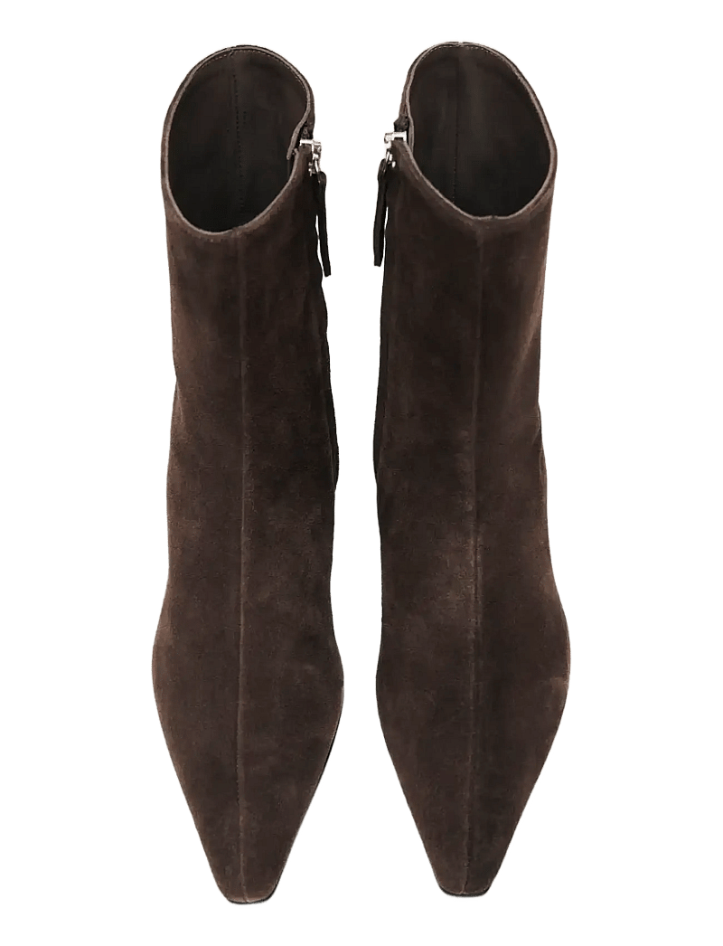 ALOHAS - Ambar Suede Brown Leather Ankle Boots - stiefeletten mit absatz - brown - 2