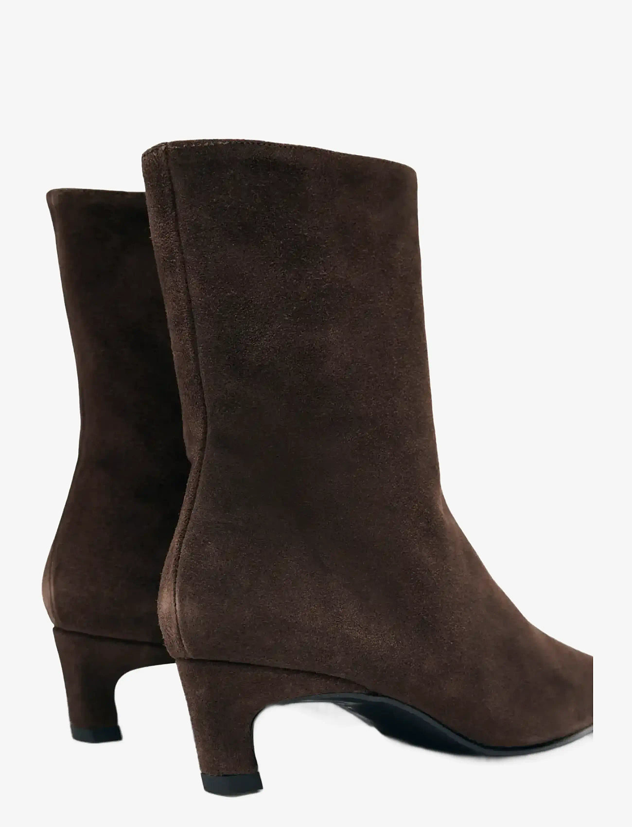 ALOHAS - Ambar Suede Brown Leather Ankle Boots - stövletter - brown - 3