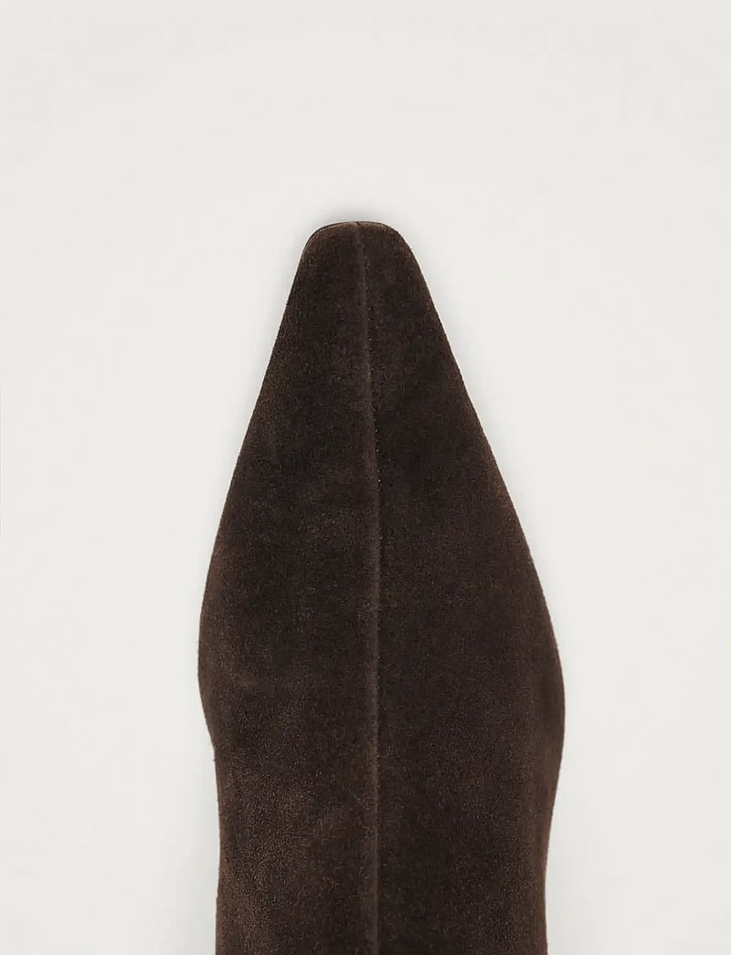 ALOHAS - Ambar Suede Brown Leather Ankle Boots - stiefeletten mit absatz - brown - 5