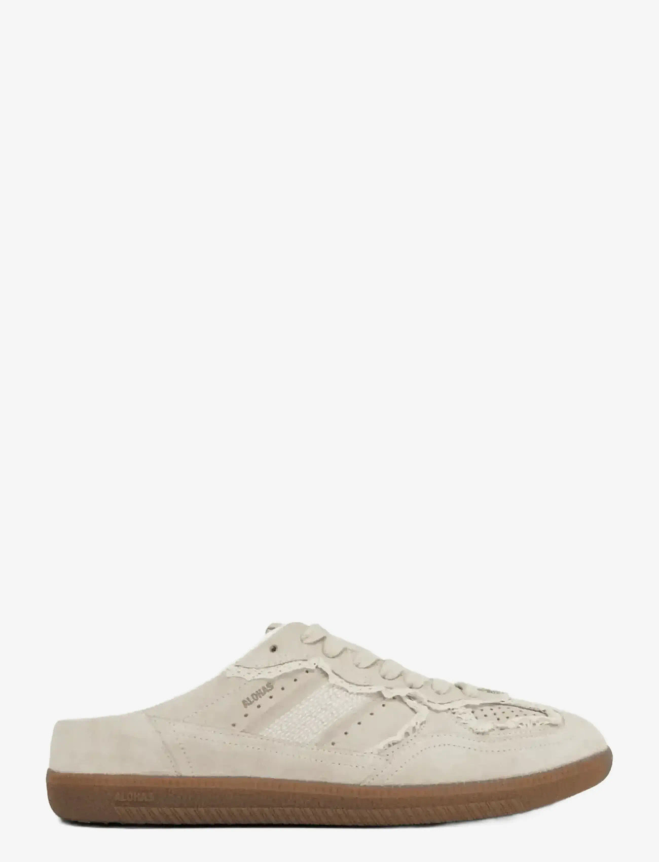 ALOHAS - Tb.490 Mule Crochet Cream Leather Sneakers - slip-on tossud - cream - 0