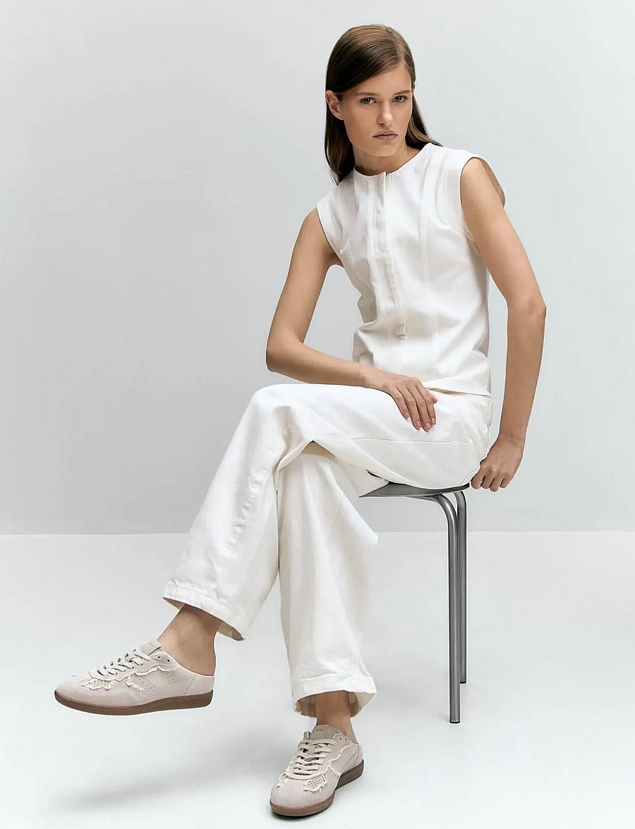 ALOHAS - Tb.490 Mule Crochet Sneakers - slip-on sneakers - cream - 0