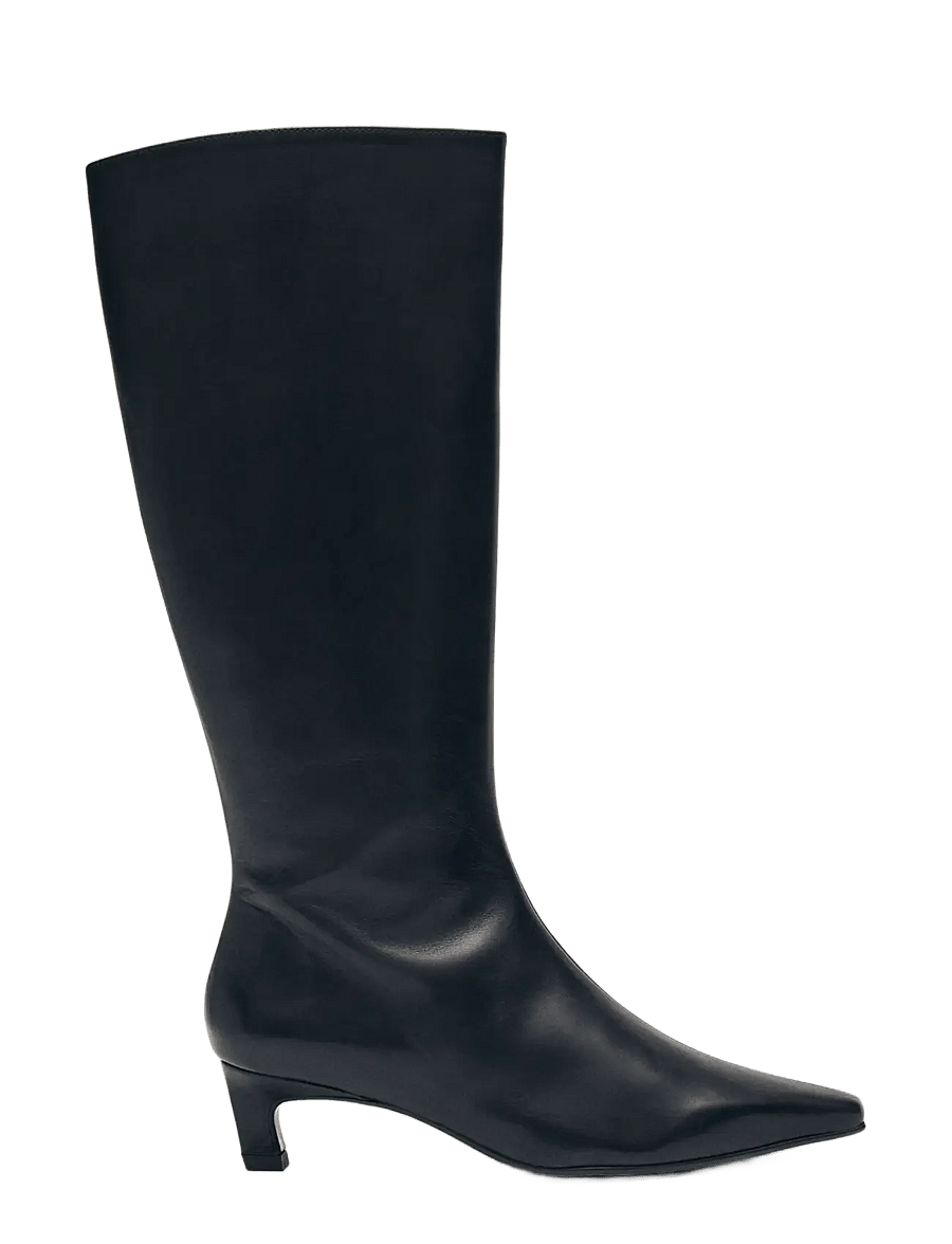 ALOHAS - Gema Black Leather Boots - kniehohe stiefel - black - 2