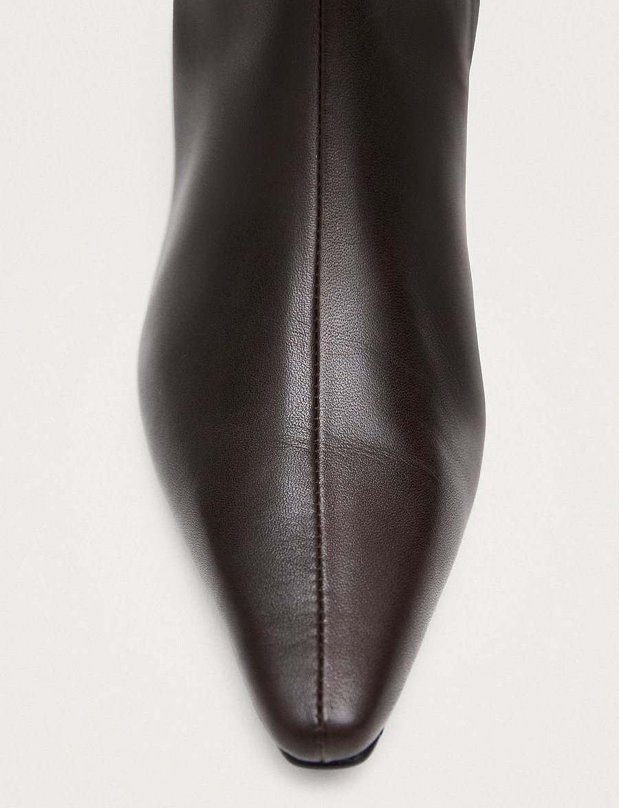 ALOHAS - Gema Brown Leather Boots - coffee brown - 3