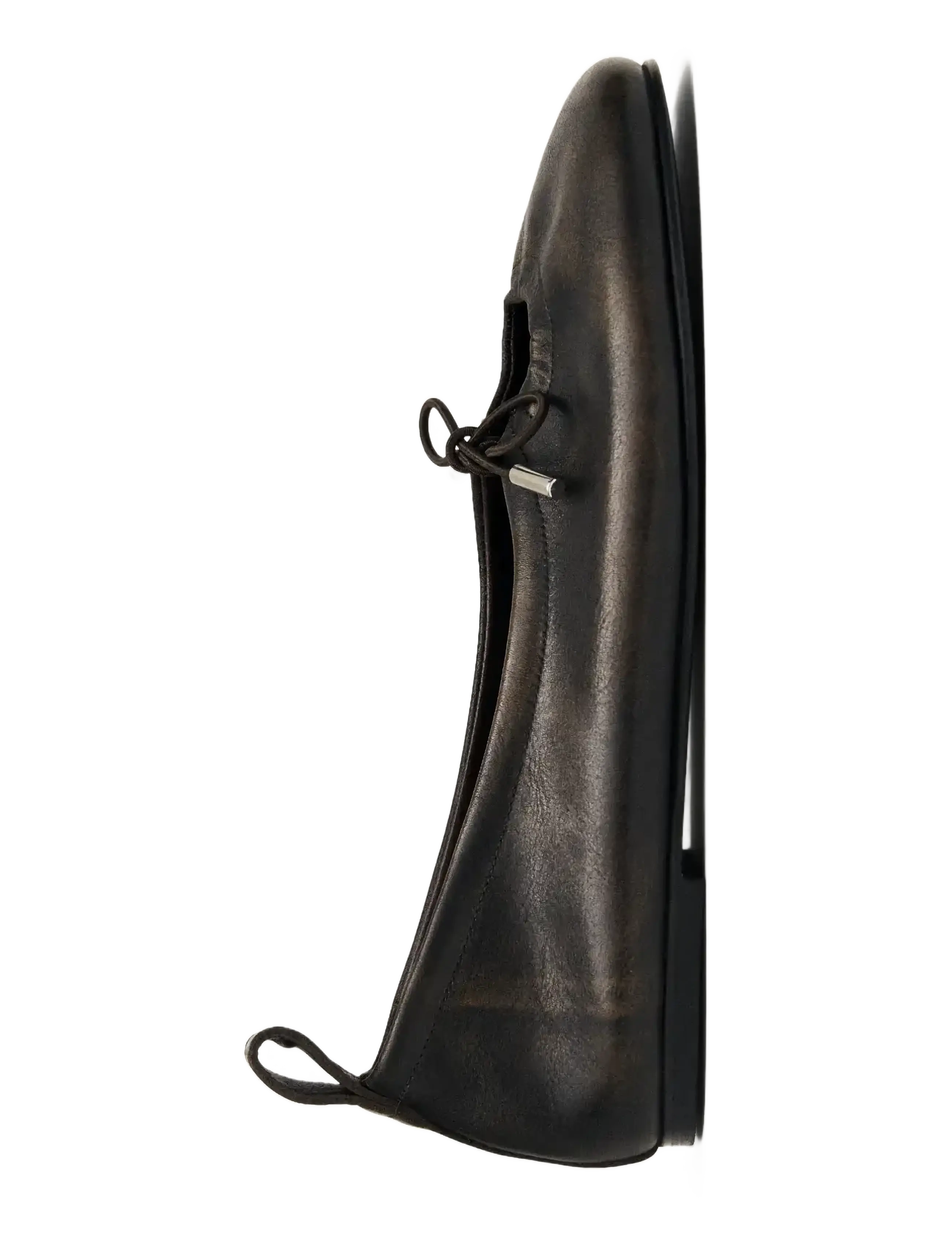 ALOHAS - Rosalind Vintage Effect Brown Leather Ballet Flats - særlige begivenheder - brown - 2