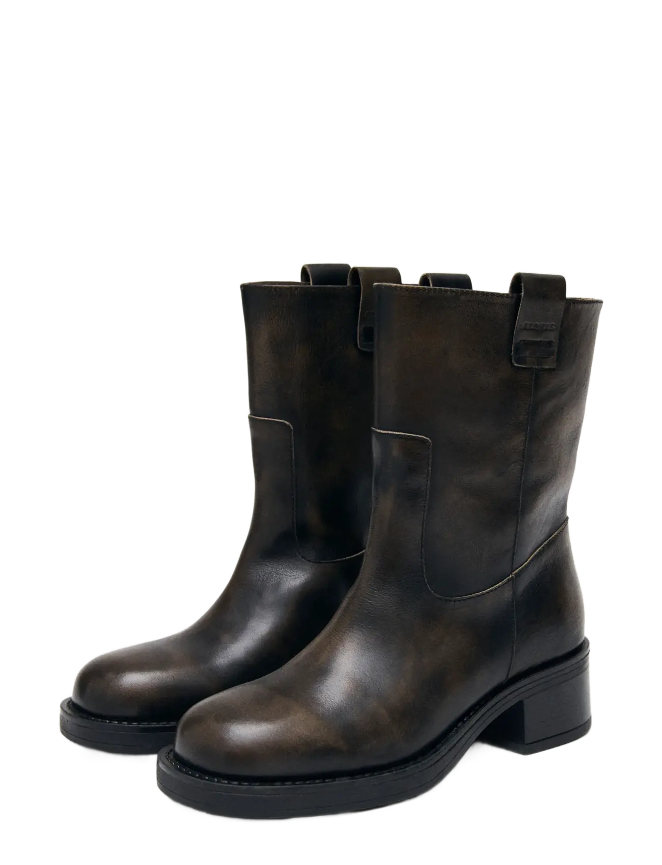 ALOHAS Rajan Black Leather Boots - Boots - BRONZE BROWN / brown