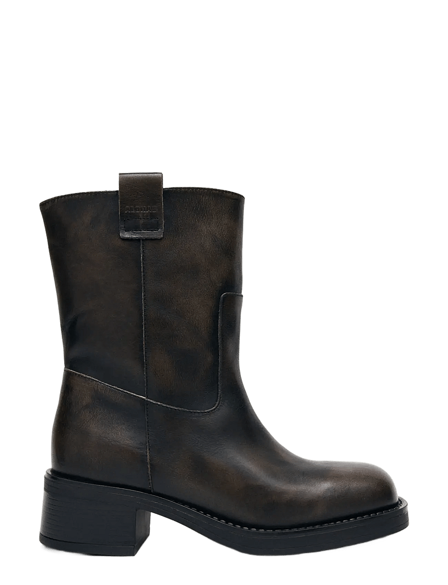 ALOHAS - Rajan Black Leather Boots - bronze brown - 2