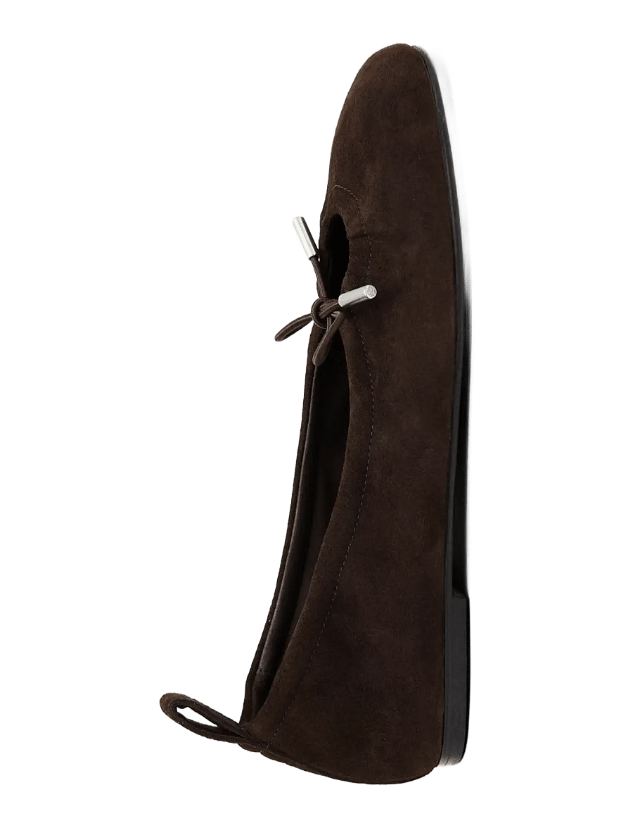 ALOHAS - Rosalind Recycled Leather Ballet Flats - special occasions - brown - 3