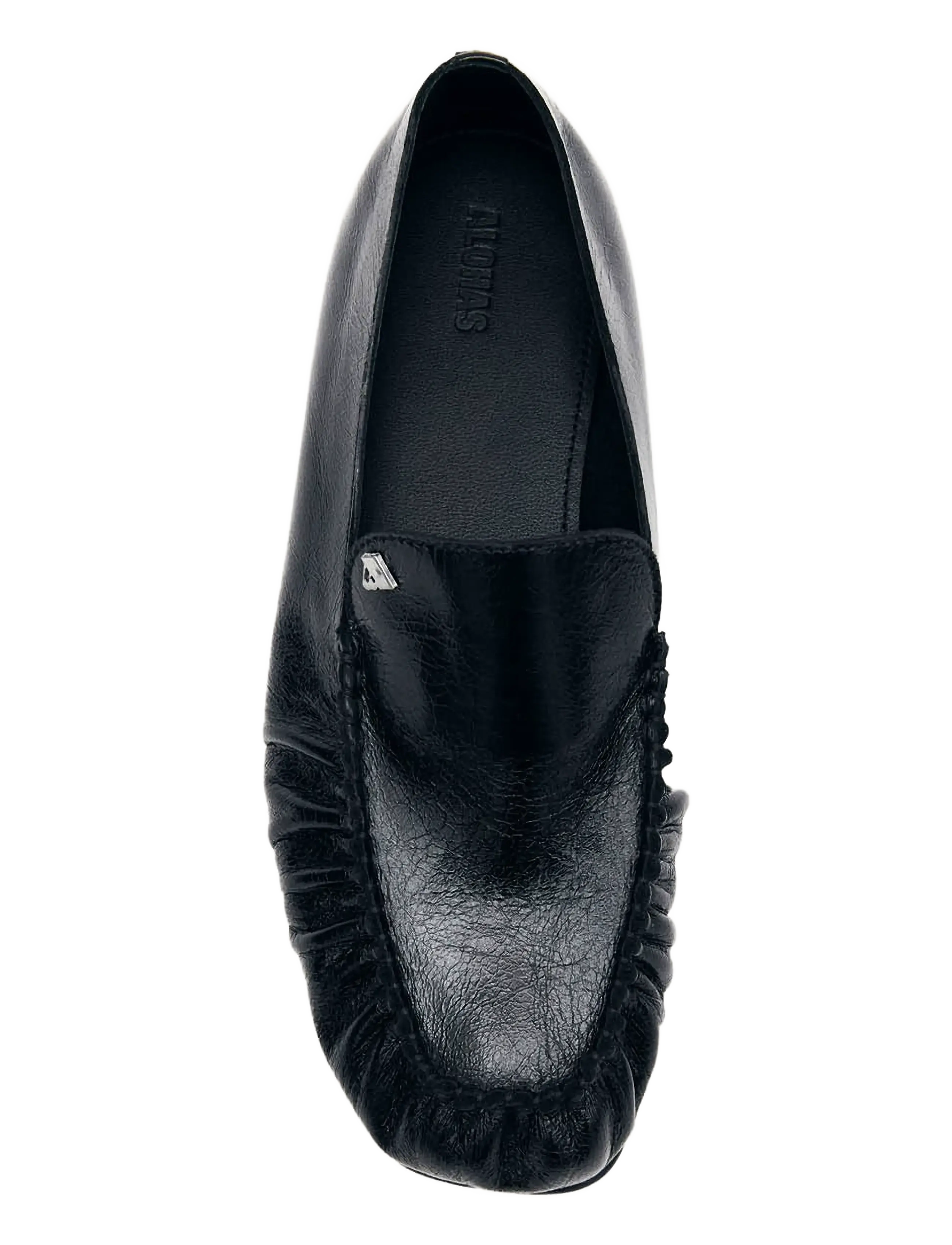 ALOHAS Gabe Rift Black Leather Loafers - Loafers - BLACK / black