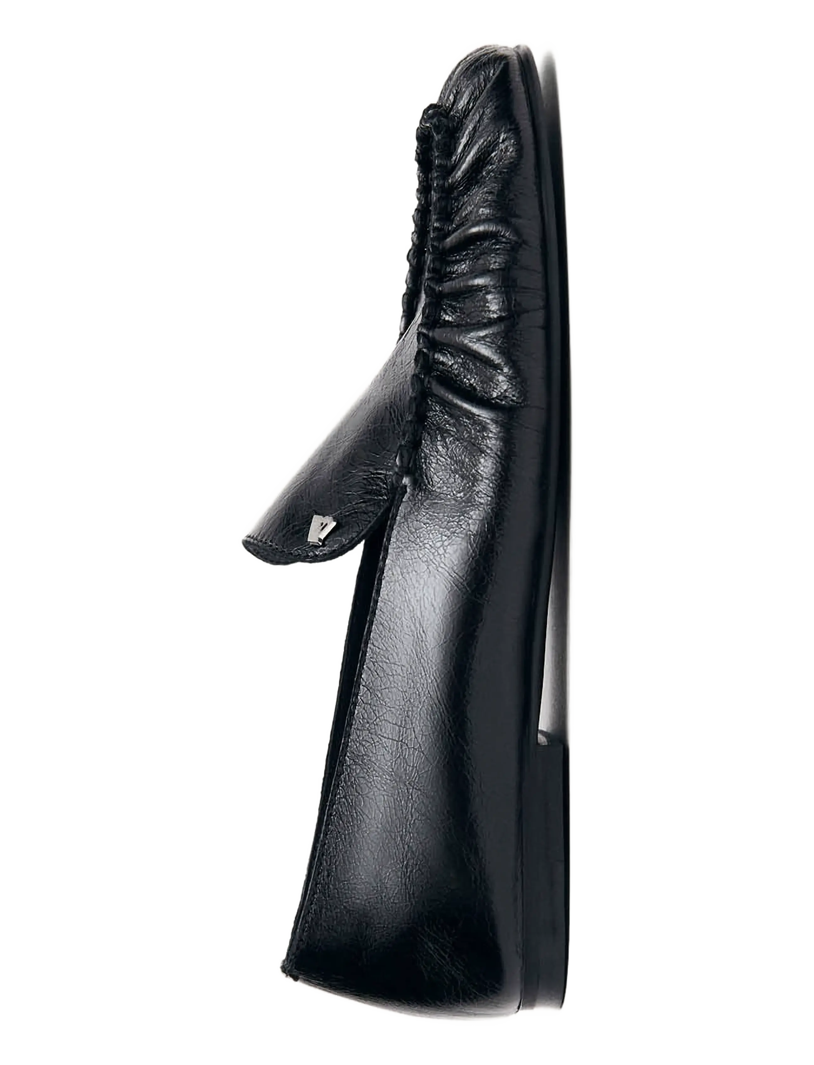 ALOHAS - Gabe Rift Black Leather Loafers - black - 3