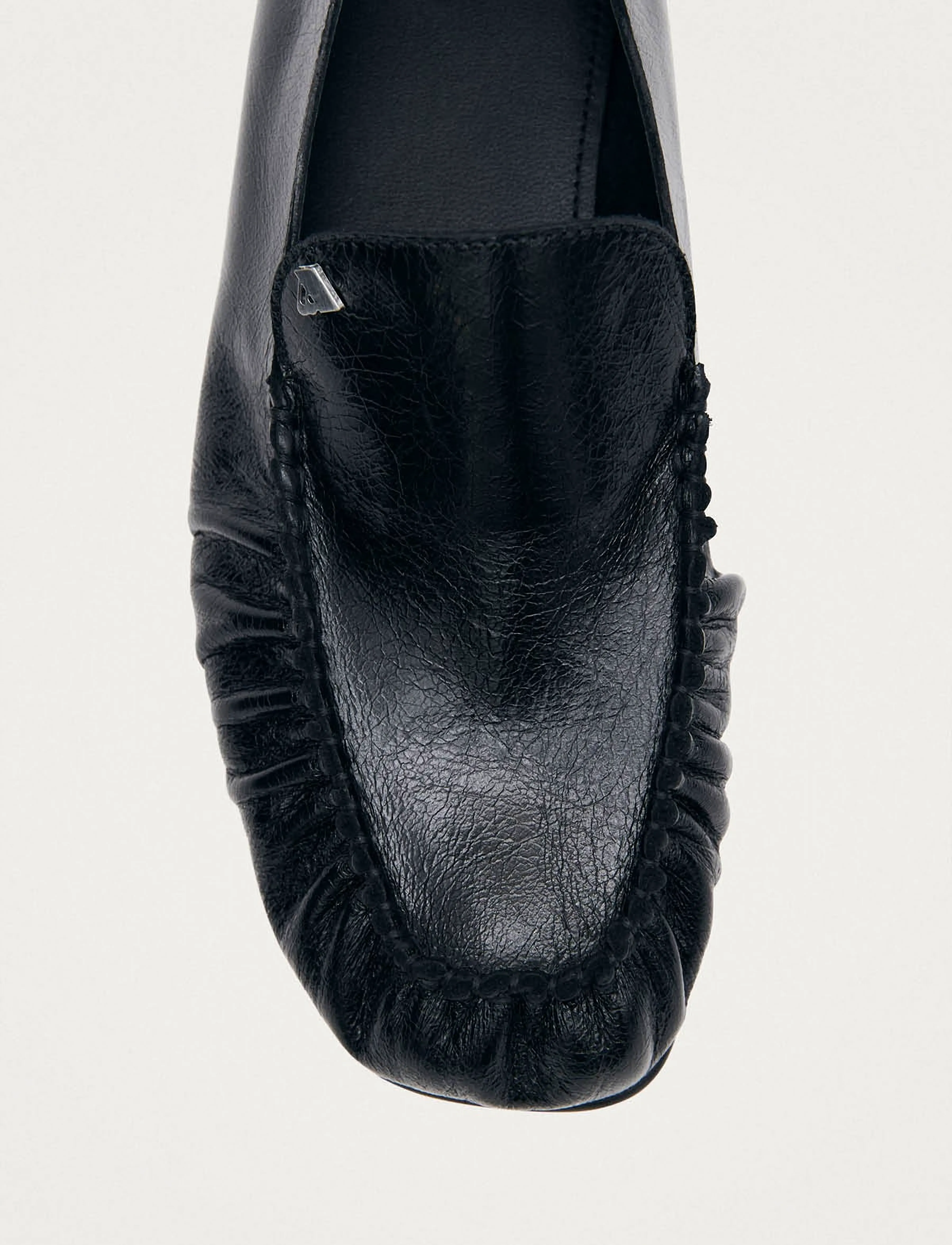 ALOHAS - Gabe Rift Black Leather Loafers - black - 4