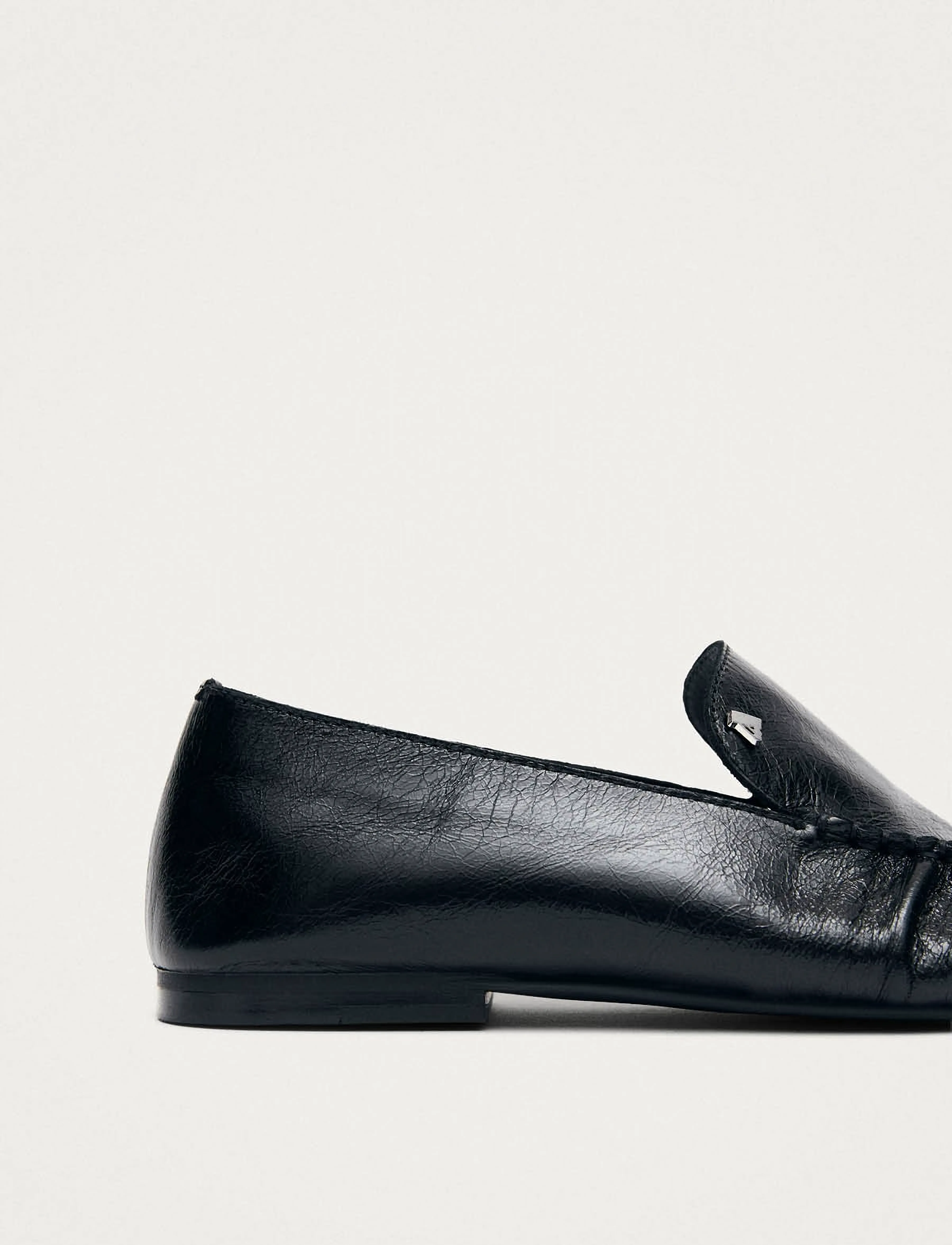 ALOHAS - Gabe Rift Black Leather Loafers - black - 5