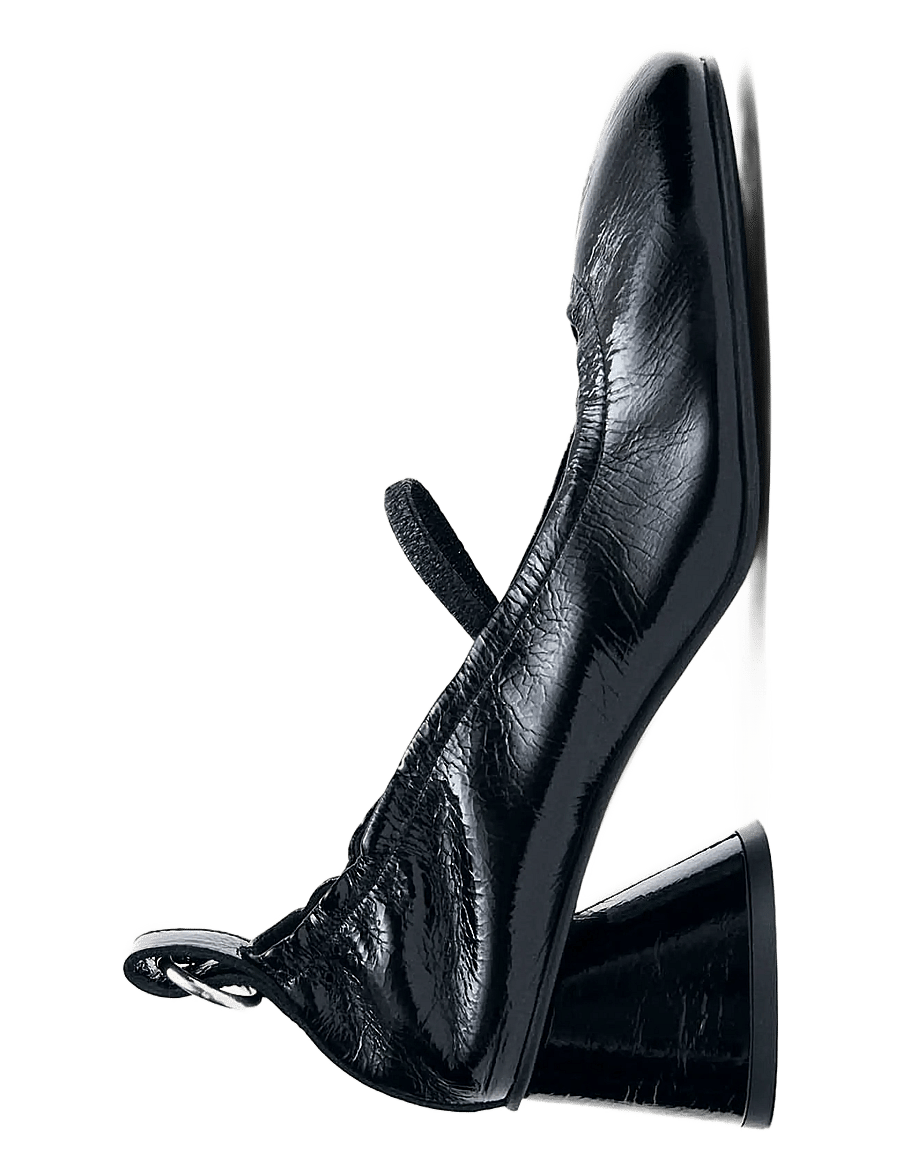 ALOHAS - Rhiane Patent Black Leather Pumps - black - 2