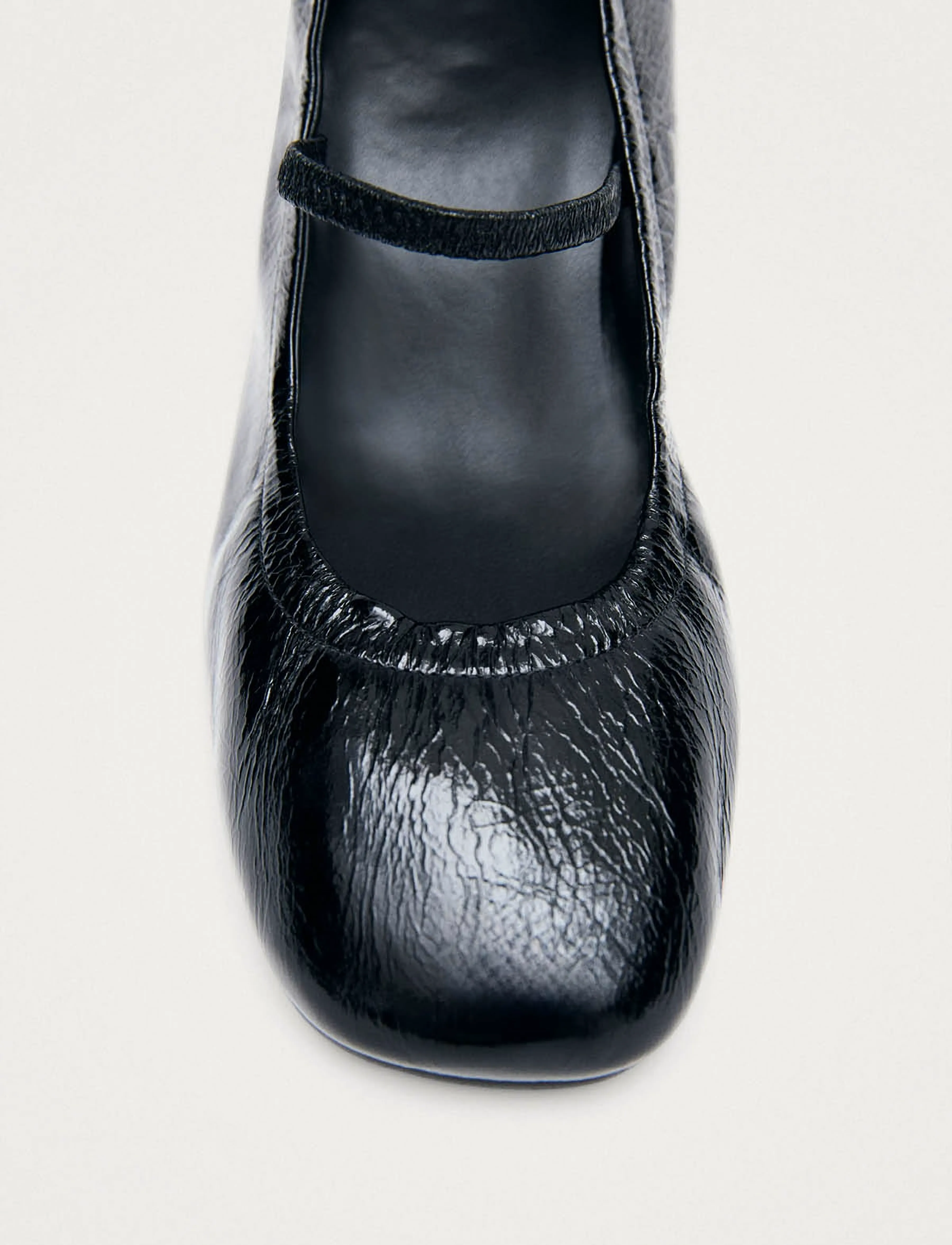 ALOHAS - Rhiane Patent Black Leather Pumps - black - 4