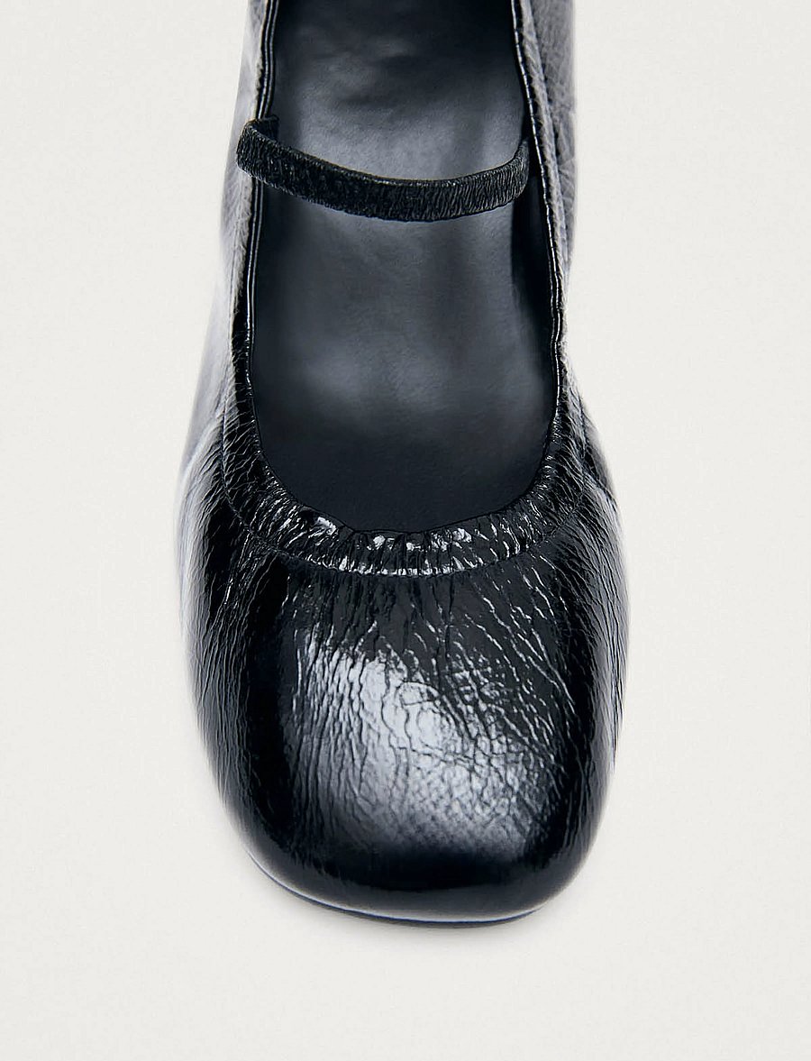ALOHAS - Rhiane Patent Black Leather Pumps - black - 4