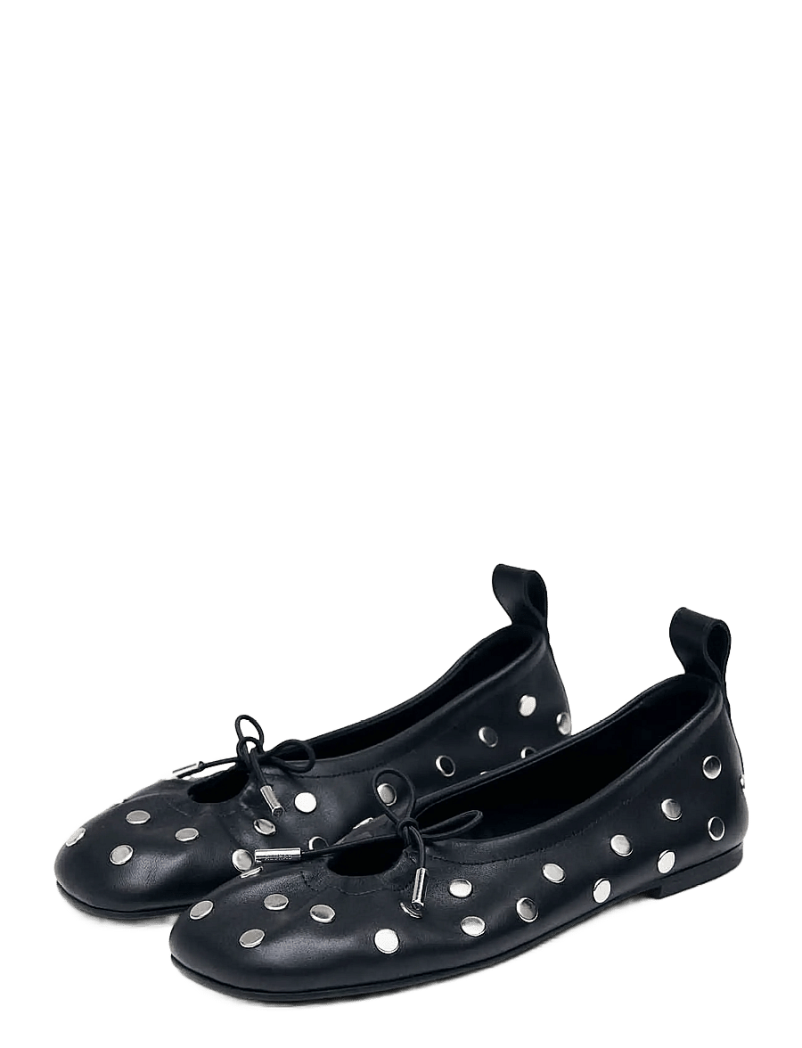 ALOHAS - Rosalind All Studs Leather Ballet Flats - erilised sündmused - black - 1