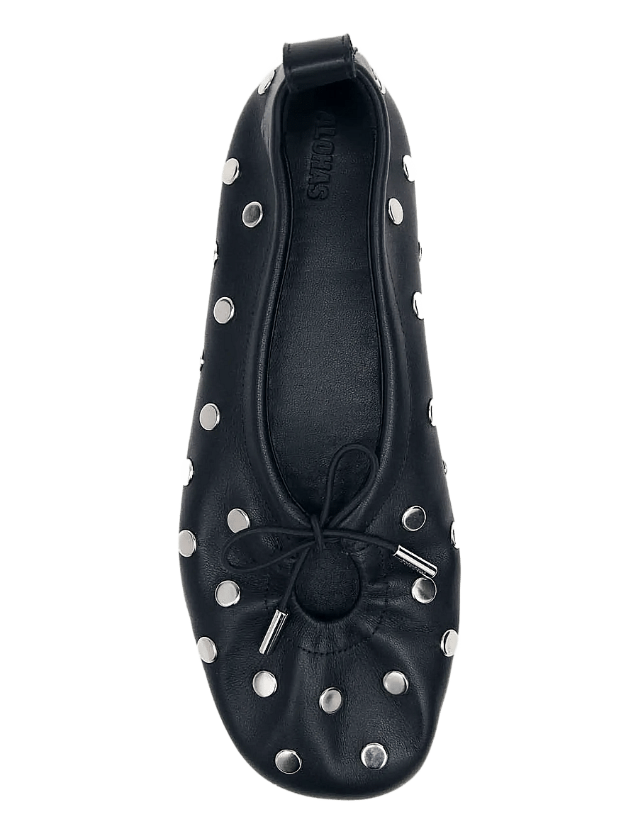 ALOHAS - Rosalind All Studs Leather Ballet Flats - erilised sündmused - black - 2