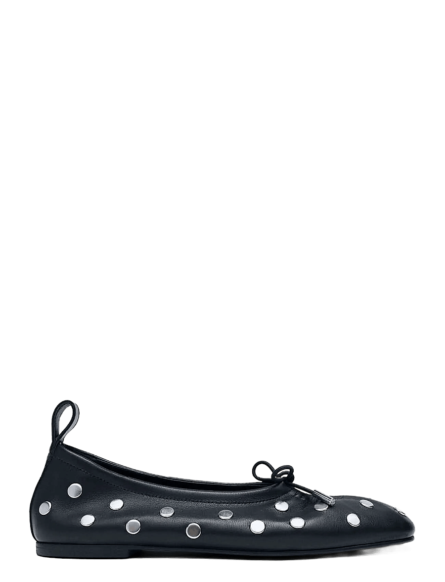 ALOHAS - Rosalind All Studs Leather Ballet Flats - erilised sündmused - black - 3