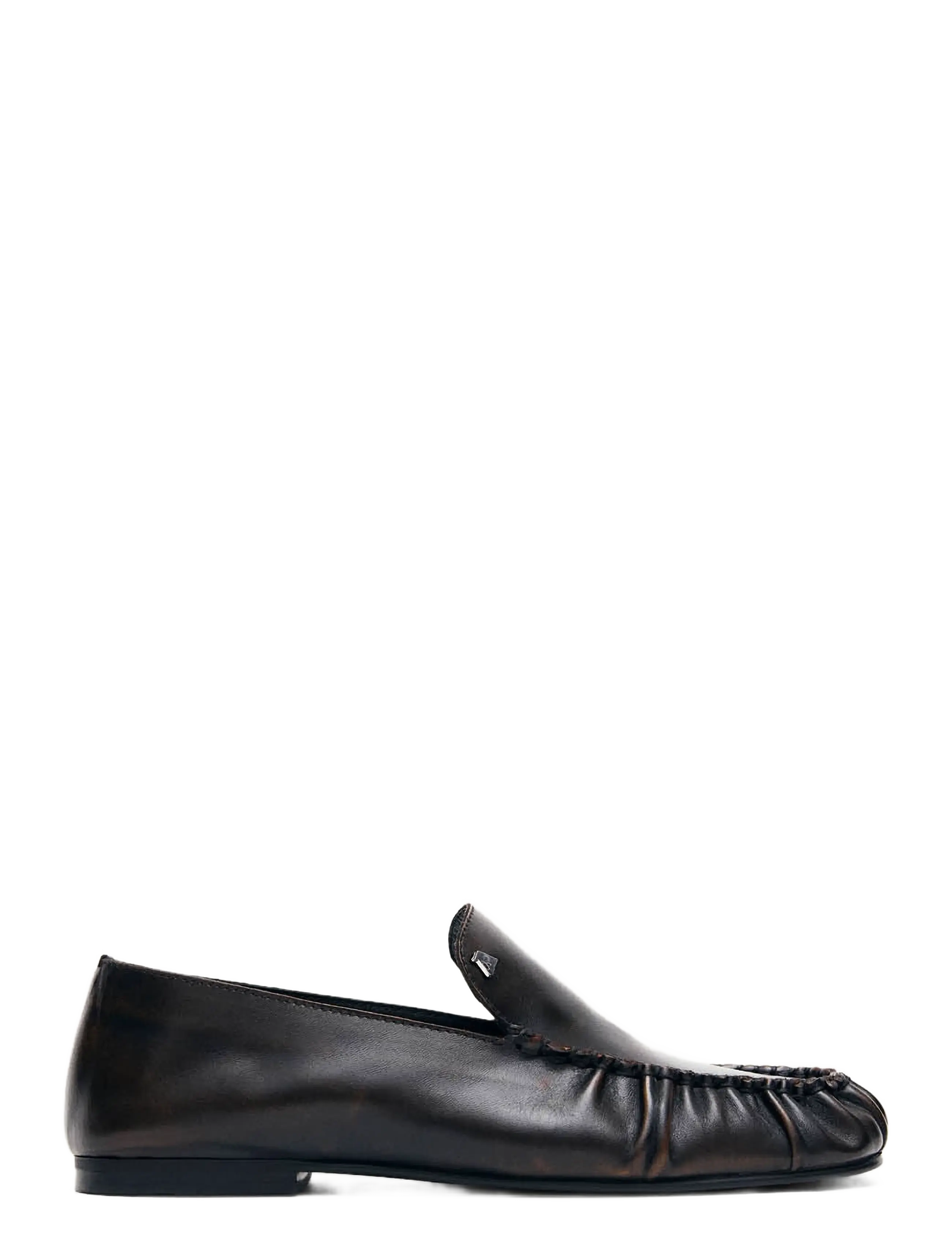 ALOHAS Gabe Vintage Effect Leather Loafers - Inspiration - COCOA BROWN / brown