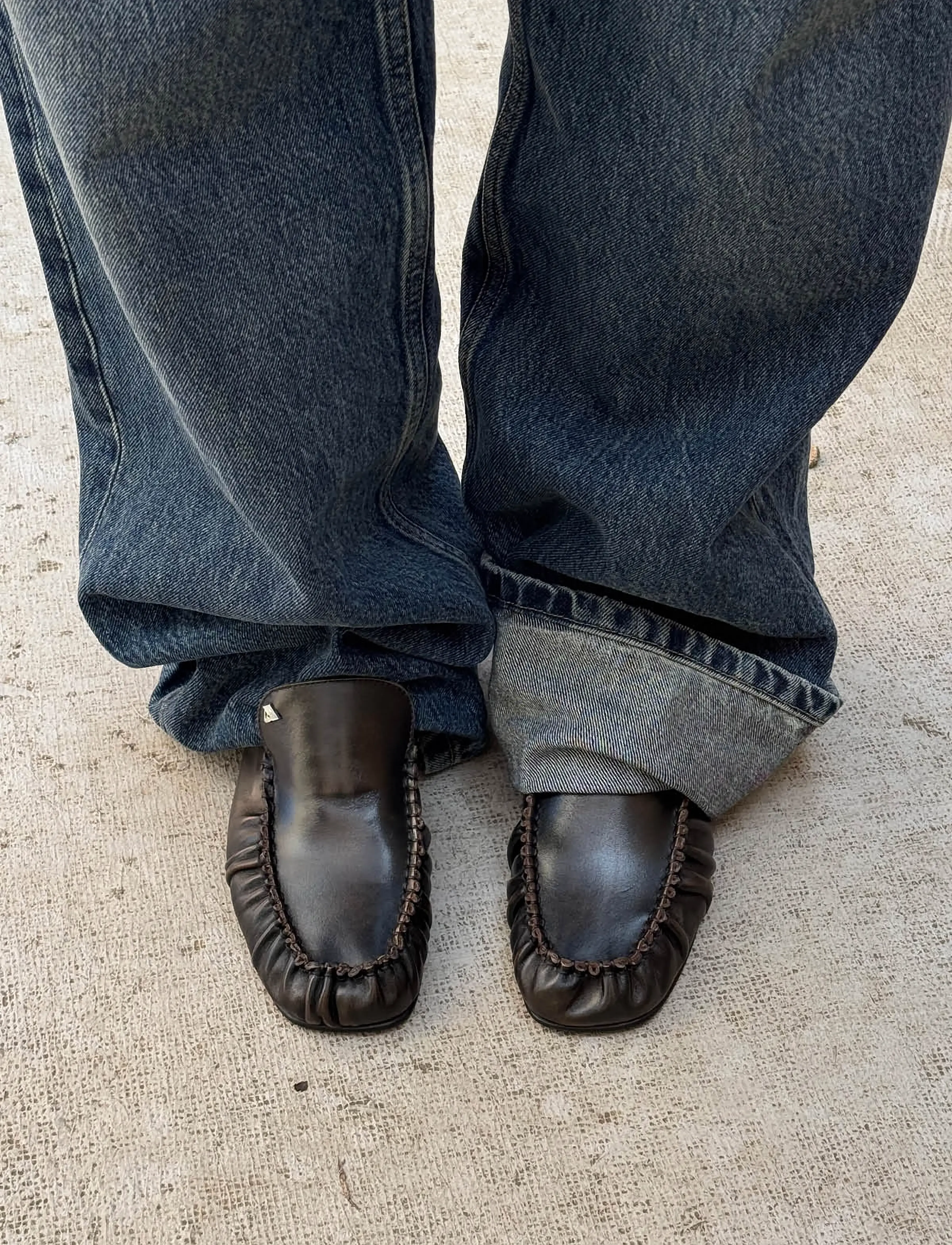 ALOHAS - Gabe Vintage Effect Leather Loafers - modetrends - cocoa brown - 0