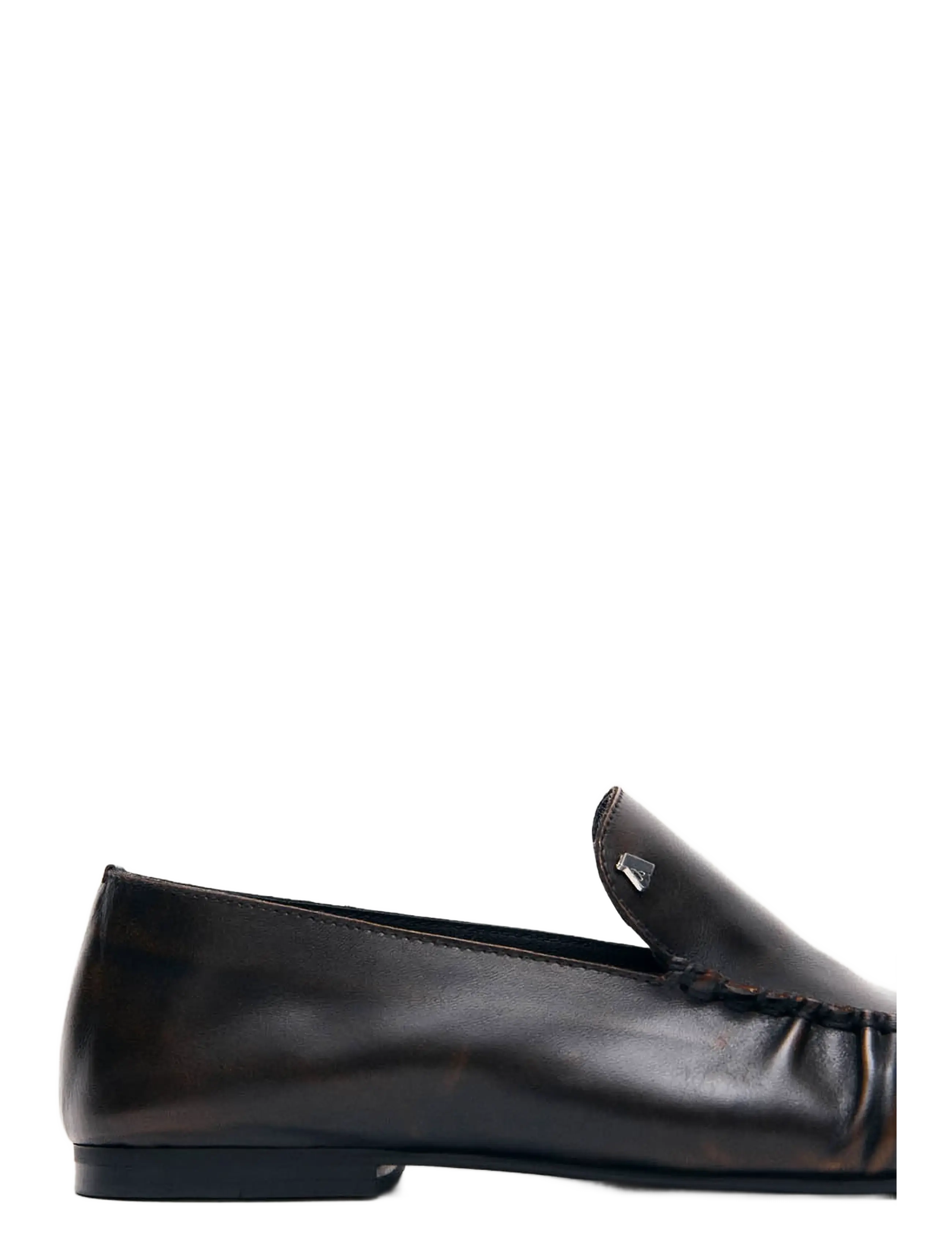 ALOHAS - Gabe Vintage Effect Leather Loafers - modetrends - cocoa brown - 4