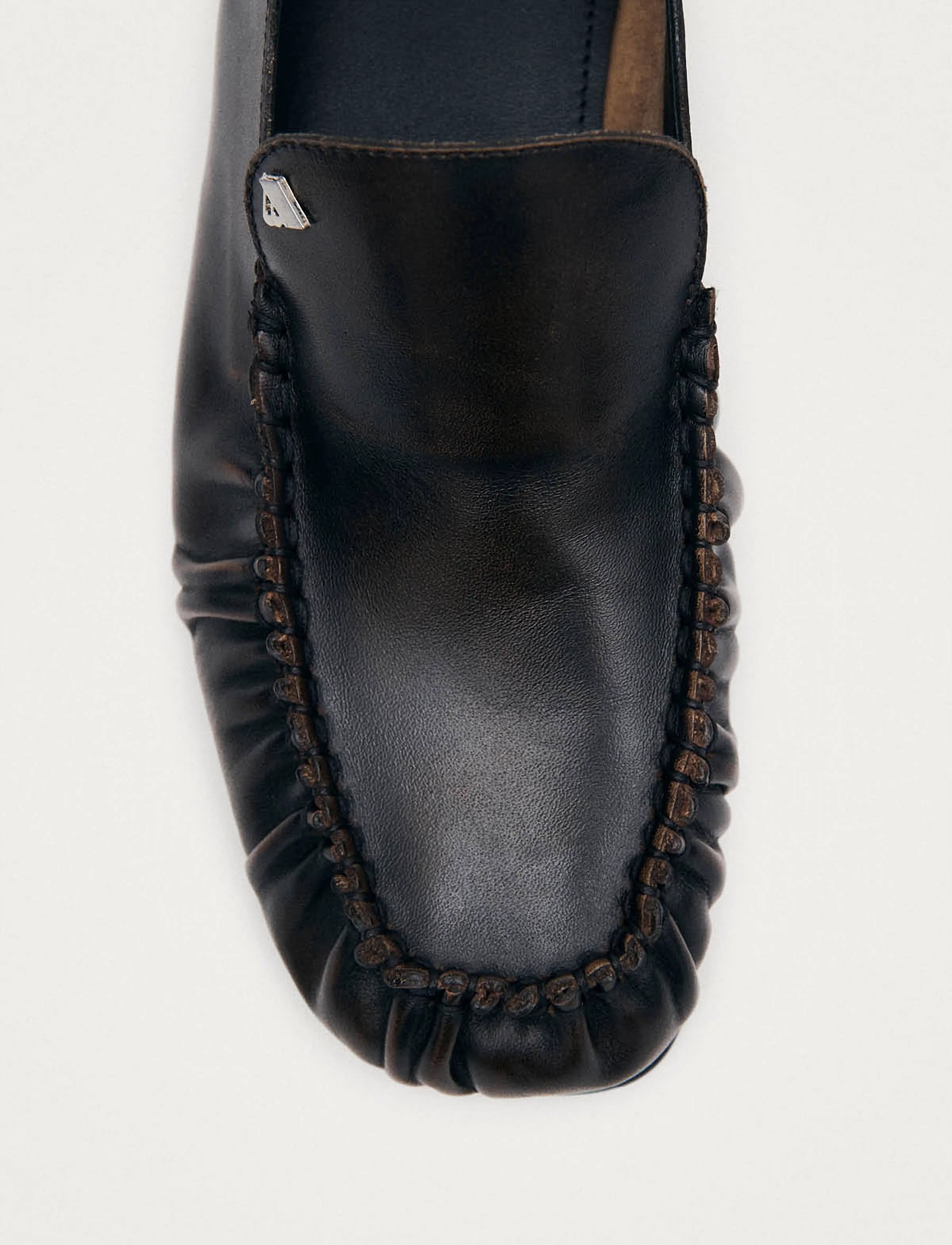 ALOHAS - Gabe Vintage Effect Leather Loafers - modetrends - cocoa brown - 5