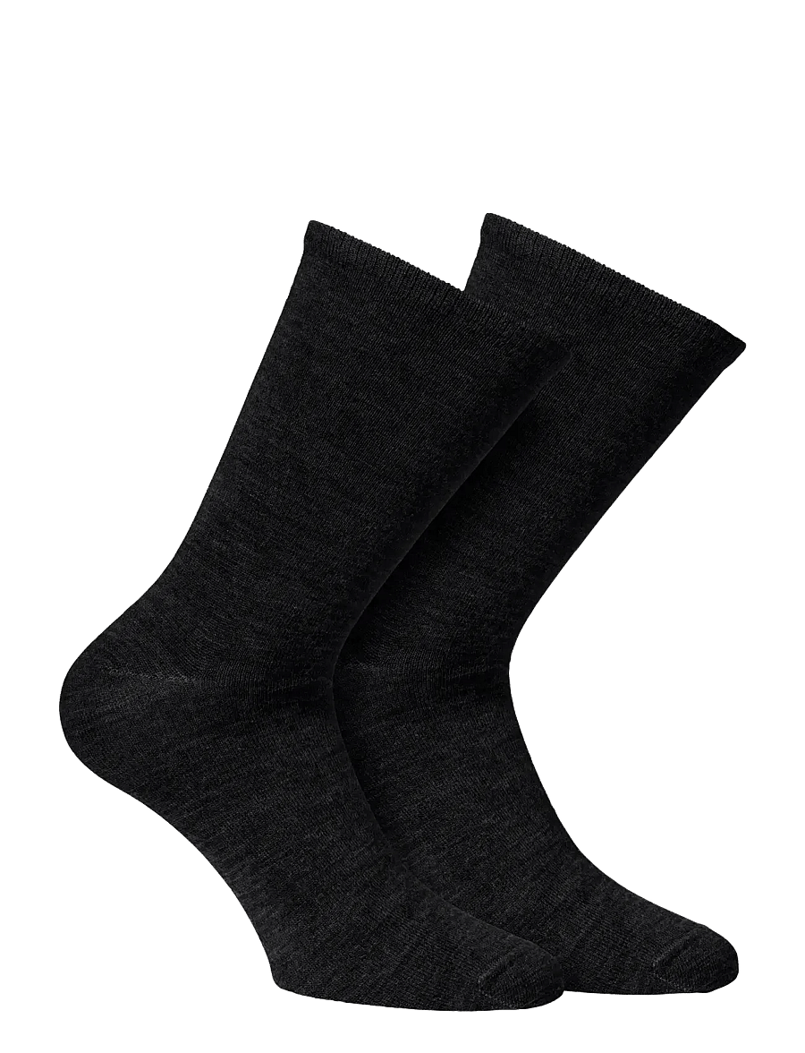 Alpacasocks&Co - Merino Lifestyle 2-pack - klassikalised sokid - black - 0