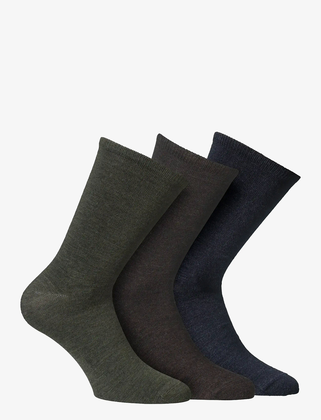 Alpacasocks&Co - Merino Lifestyle 3-pack - klassikalised sokid - abisso/fondente/grigioverde - 0