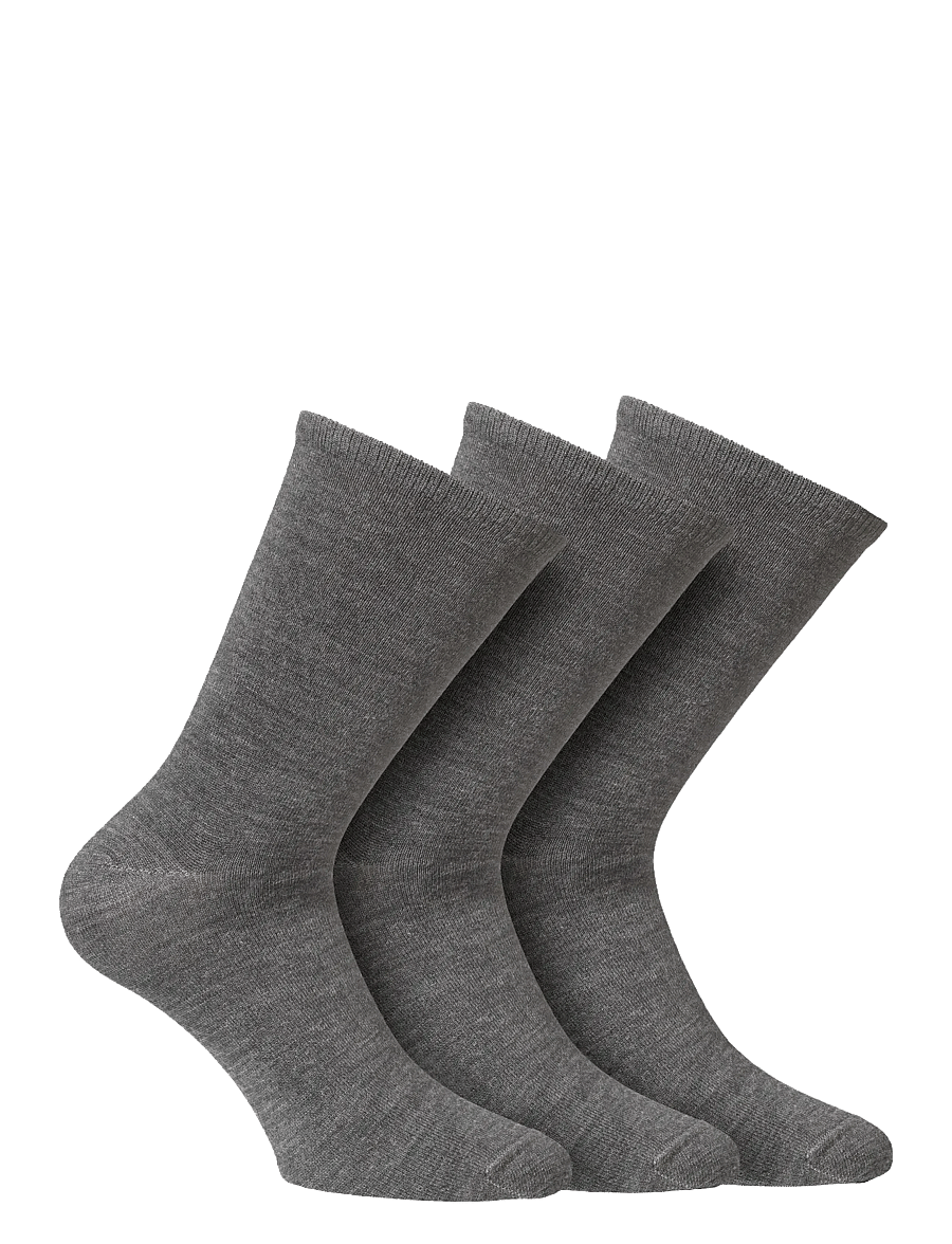 Alpacasocks&Co - Merino Lifestyle 3-pack - crew-socken - argento - 0